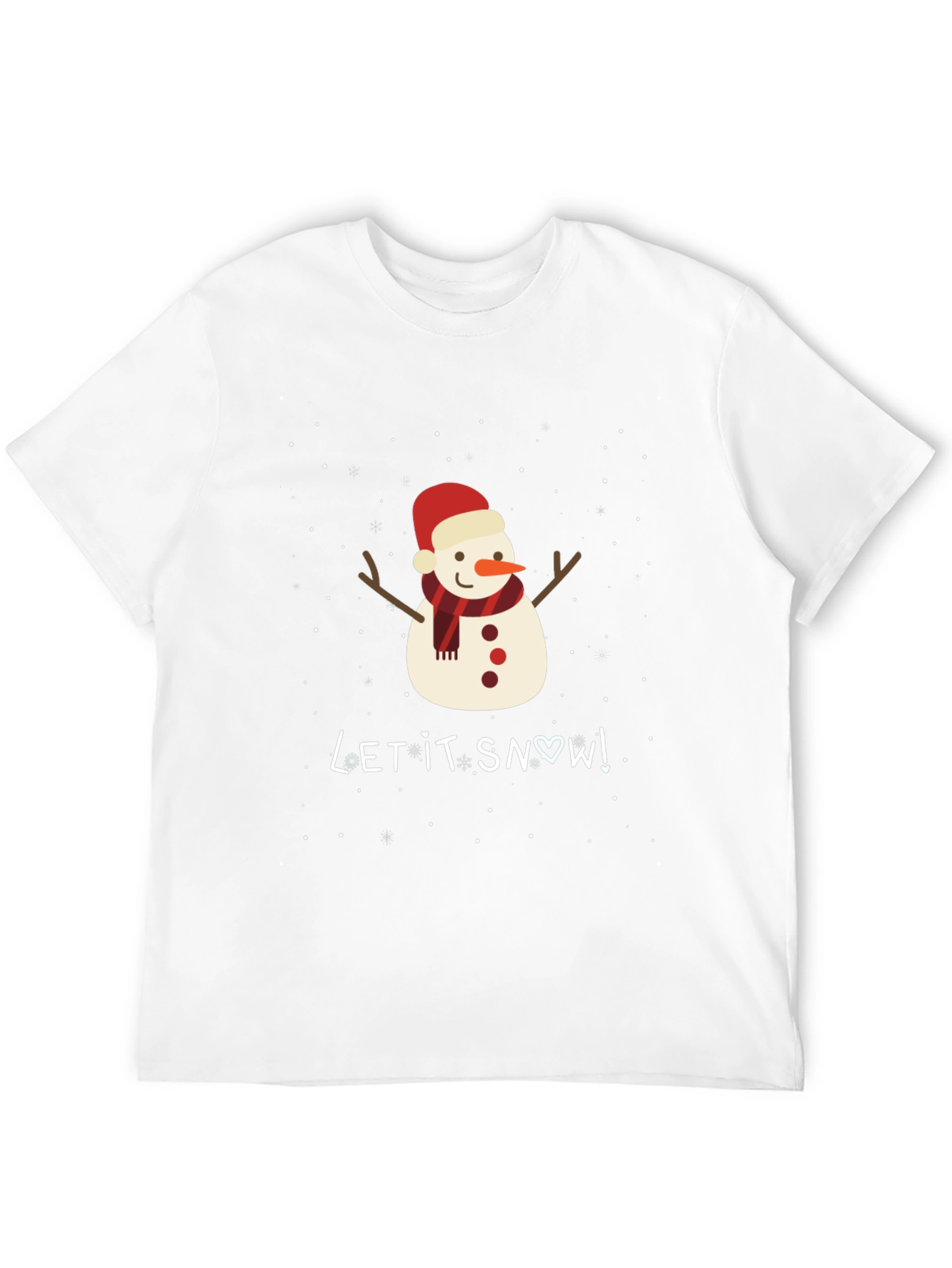 Snowman Graphic T-Shirt - Holiday Festive Tee