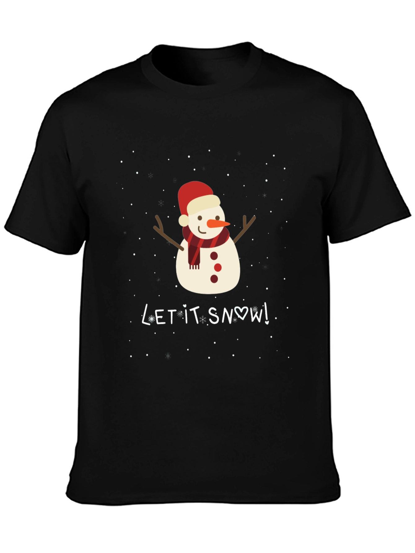Snowman Graphic T-Shirt - Holiday Festive Tee