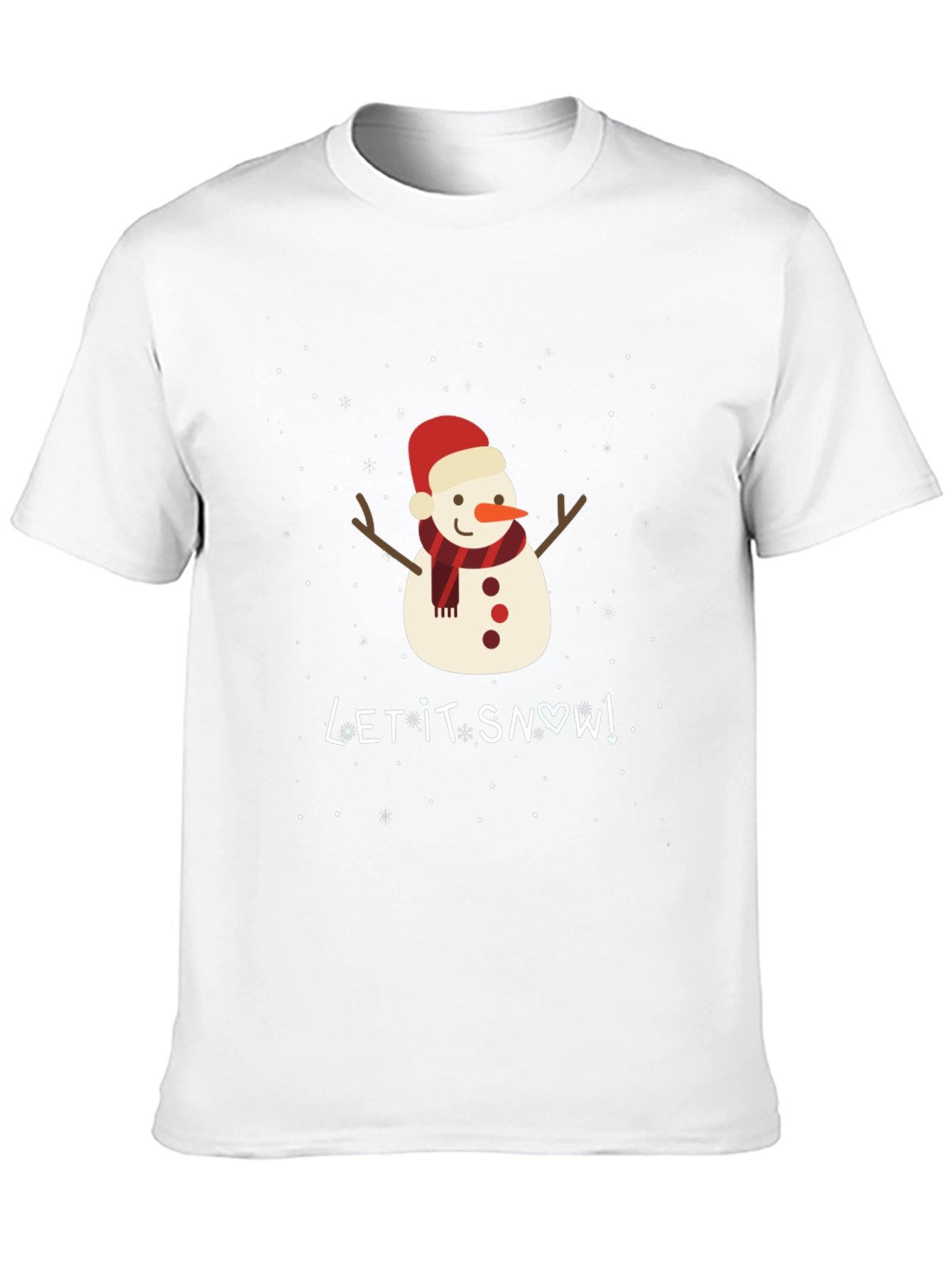 Snowman Graphic T-Shirt - Holiday Festive Tee