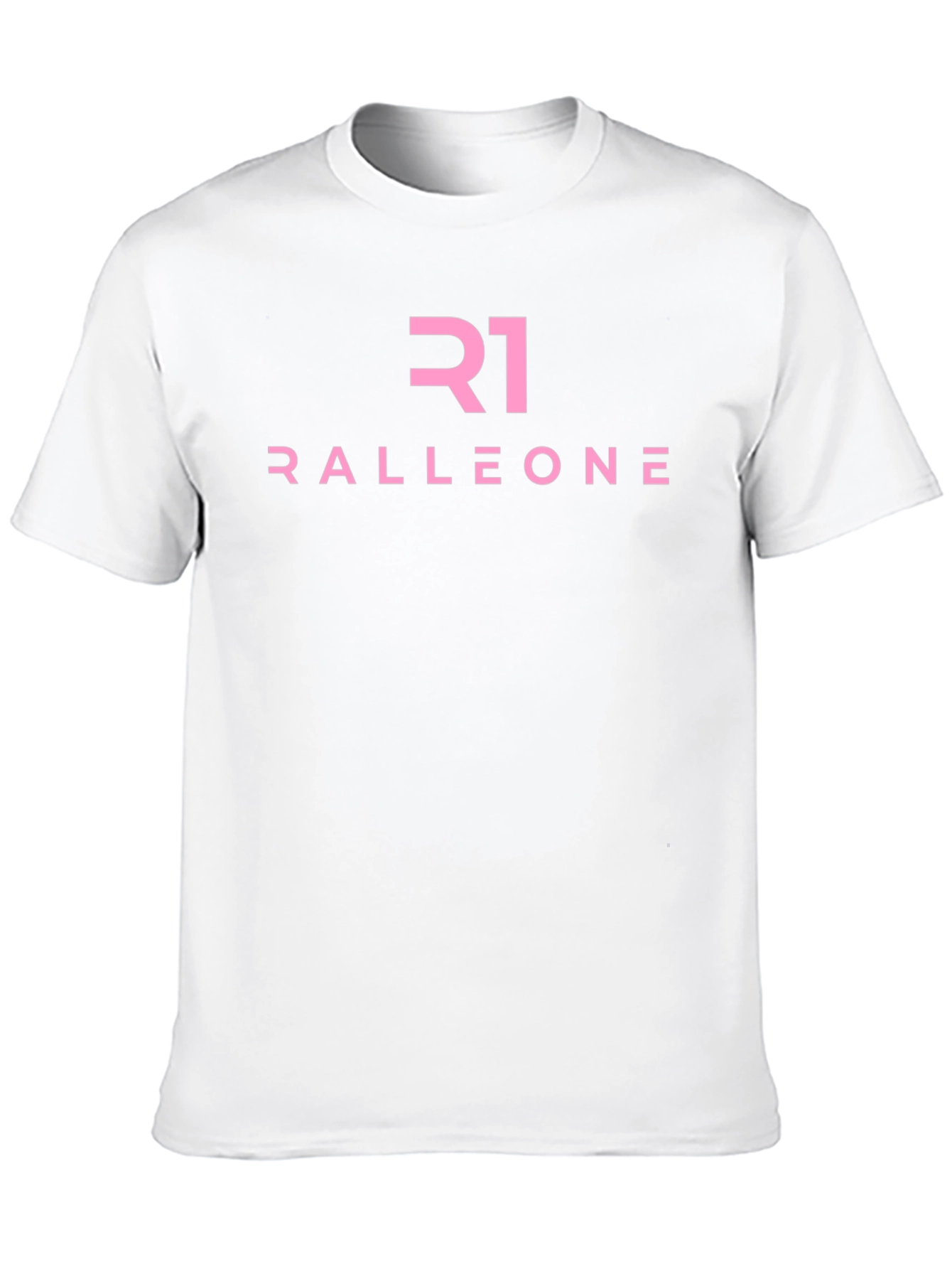 Ralleone Pink Logo Black T-Shirt