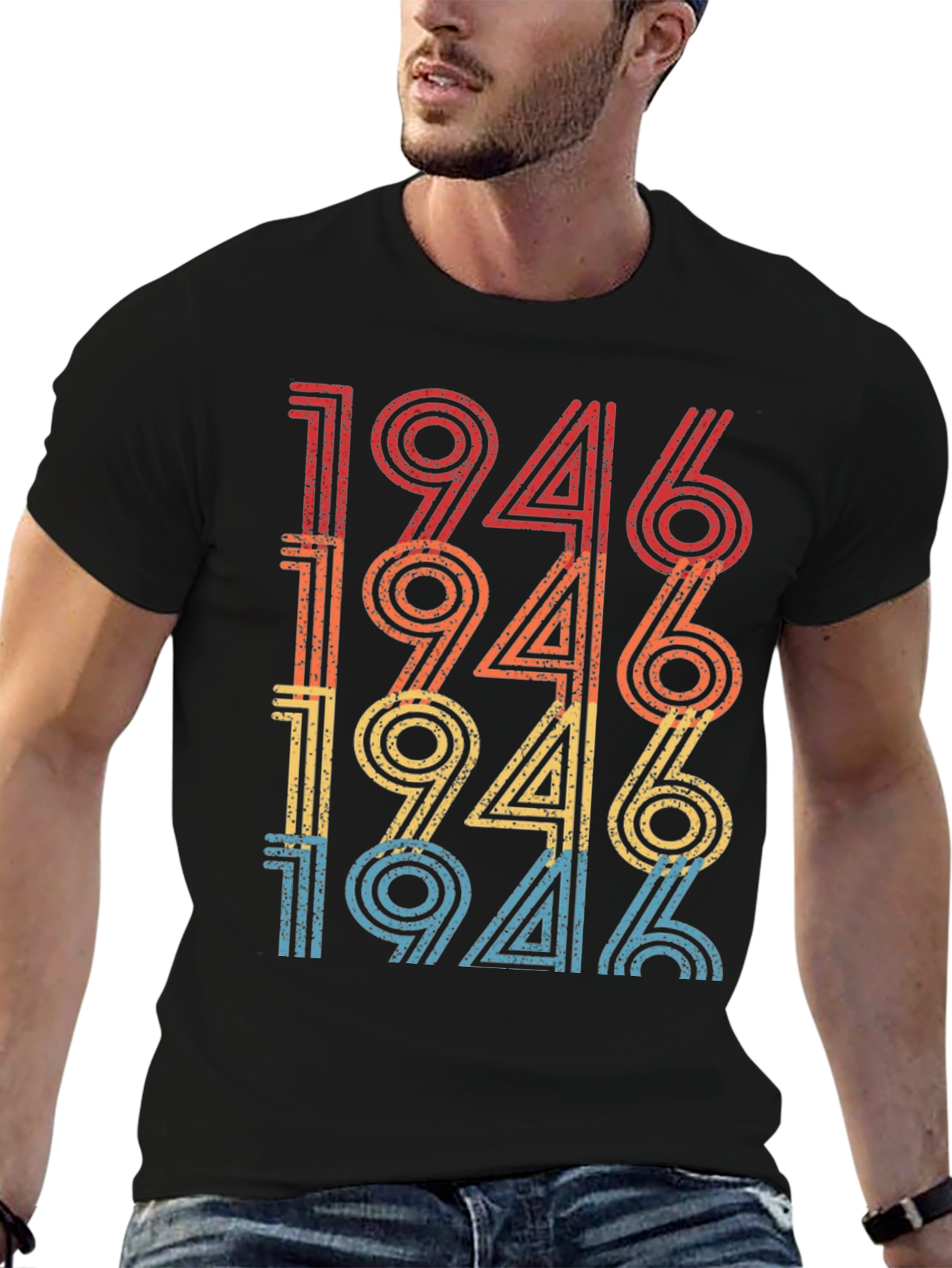 Retro 1946 Birthday Graphic T-Shirt