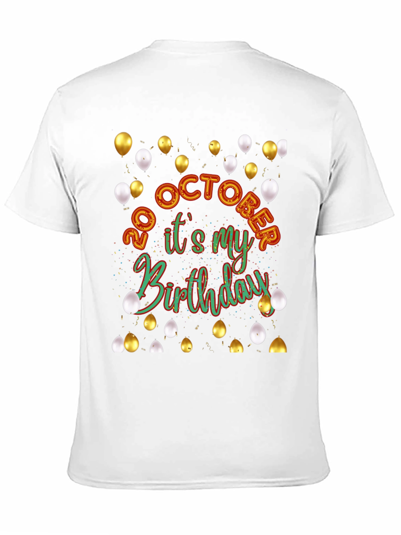 Birthday Celebration T-Shirt - 20 October