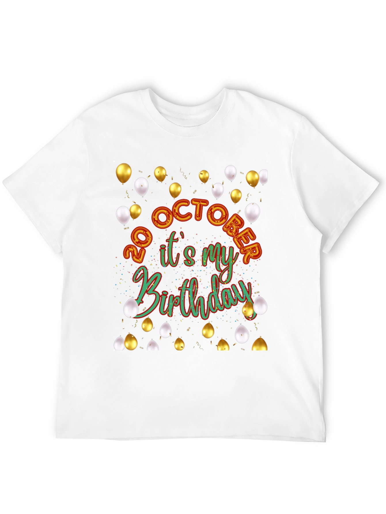 Birthday Celebration T-Shirt - 20 October