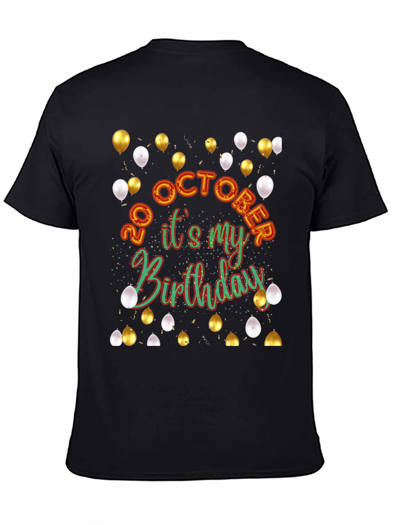 Birthday Celebration T-Shirt - 20 October