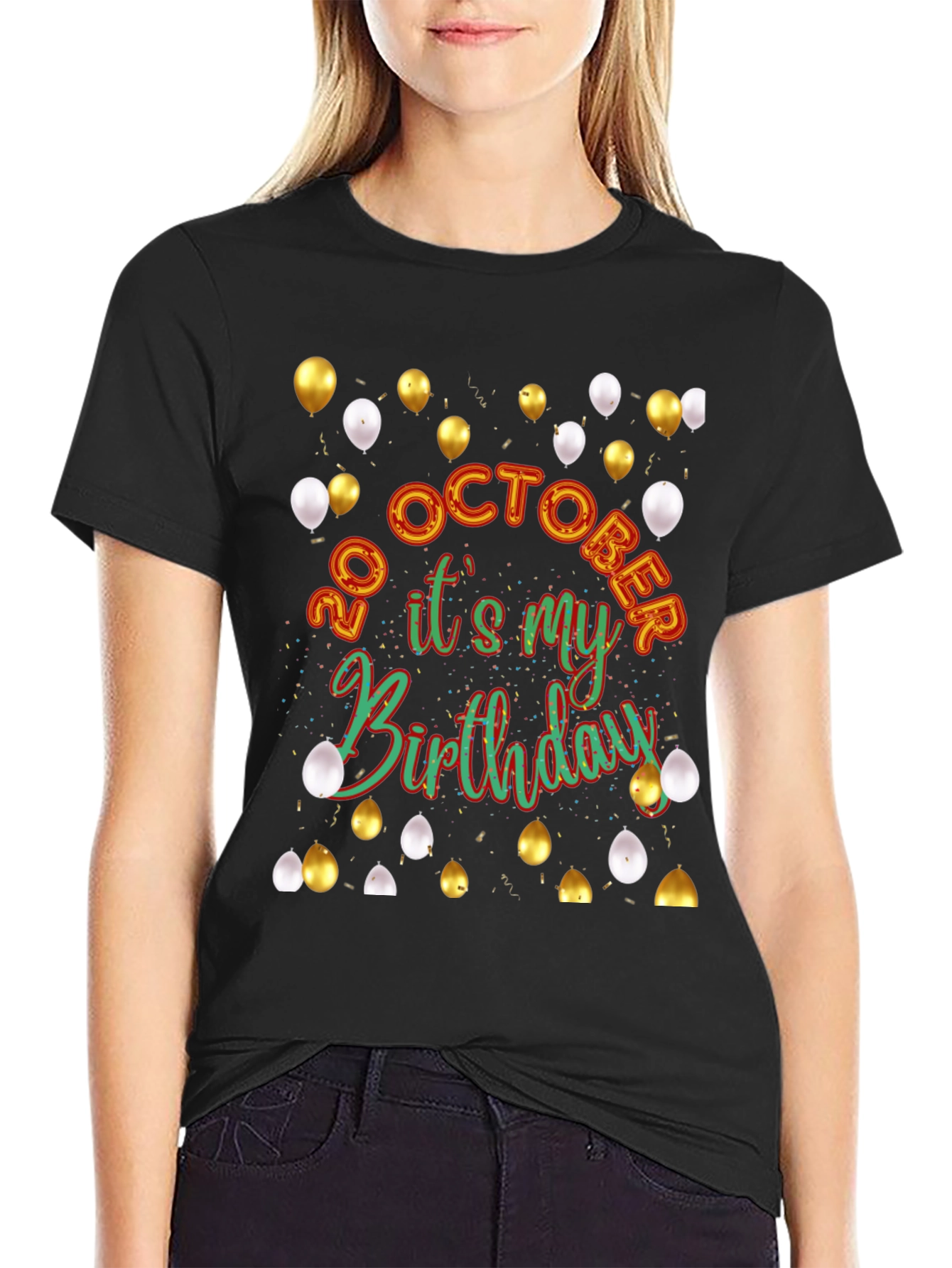 Birthday Celebration T-Shirt - 20 October