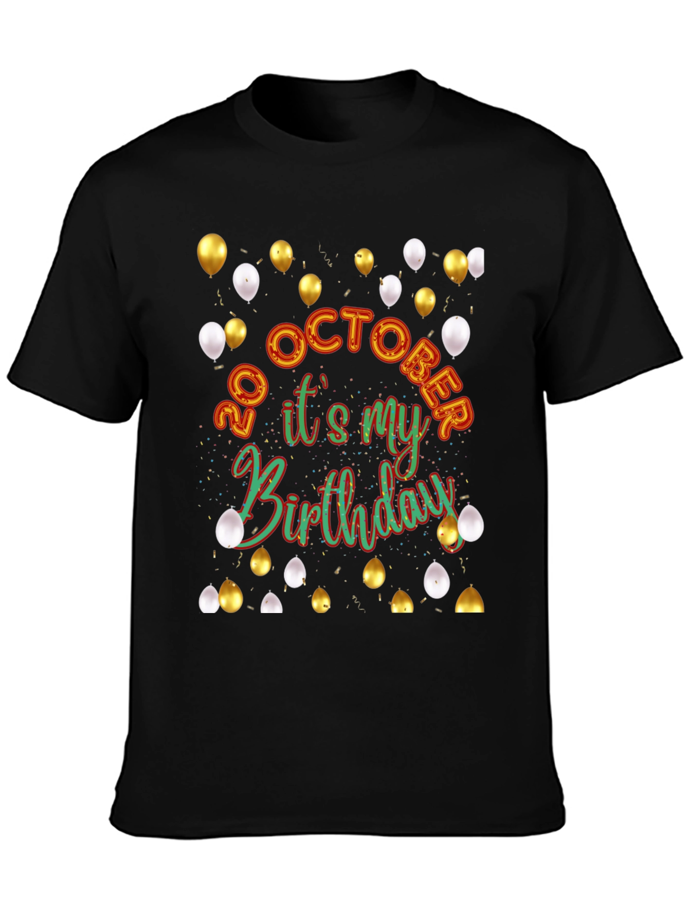 Birthday Celebration T-Shirt - 20 October