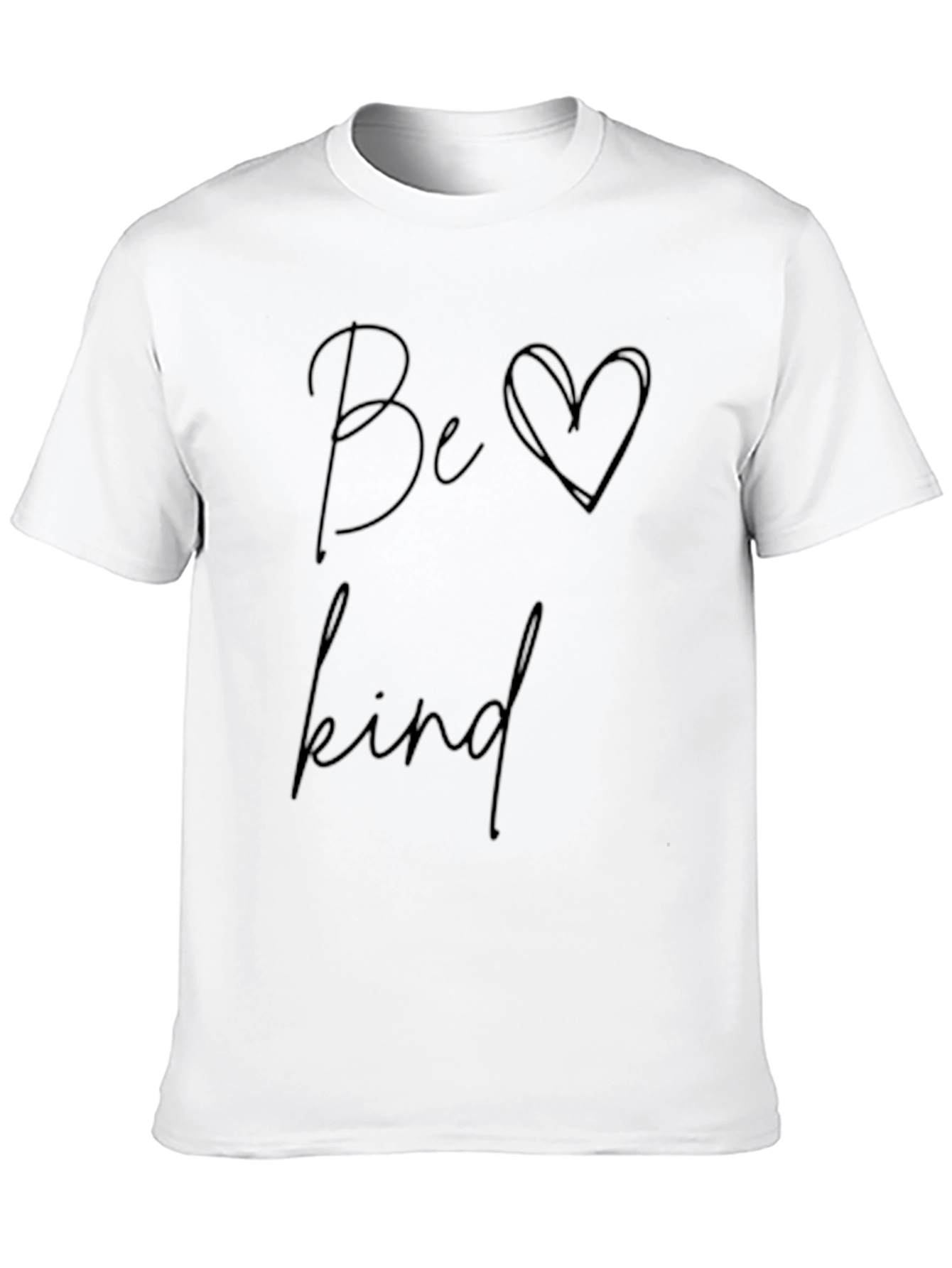 Be Kind Graphic Tee - Soft Black Cotton T-Shirt