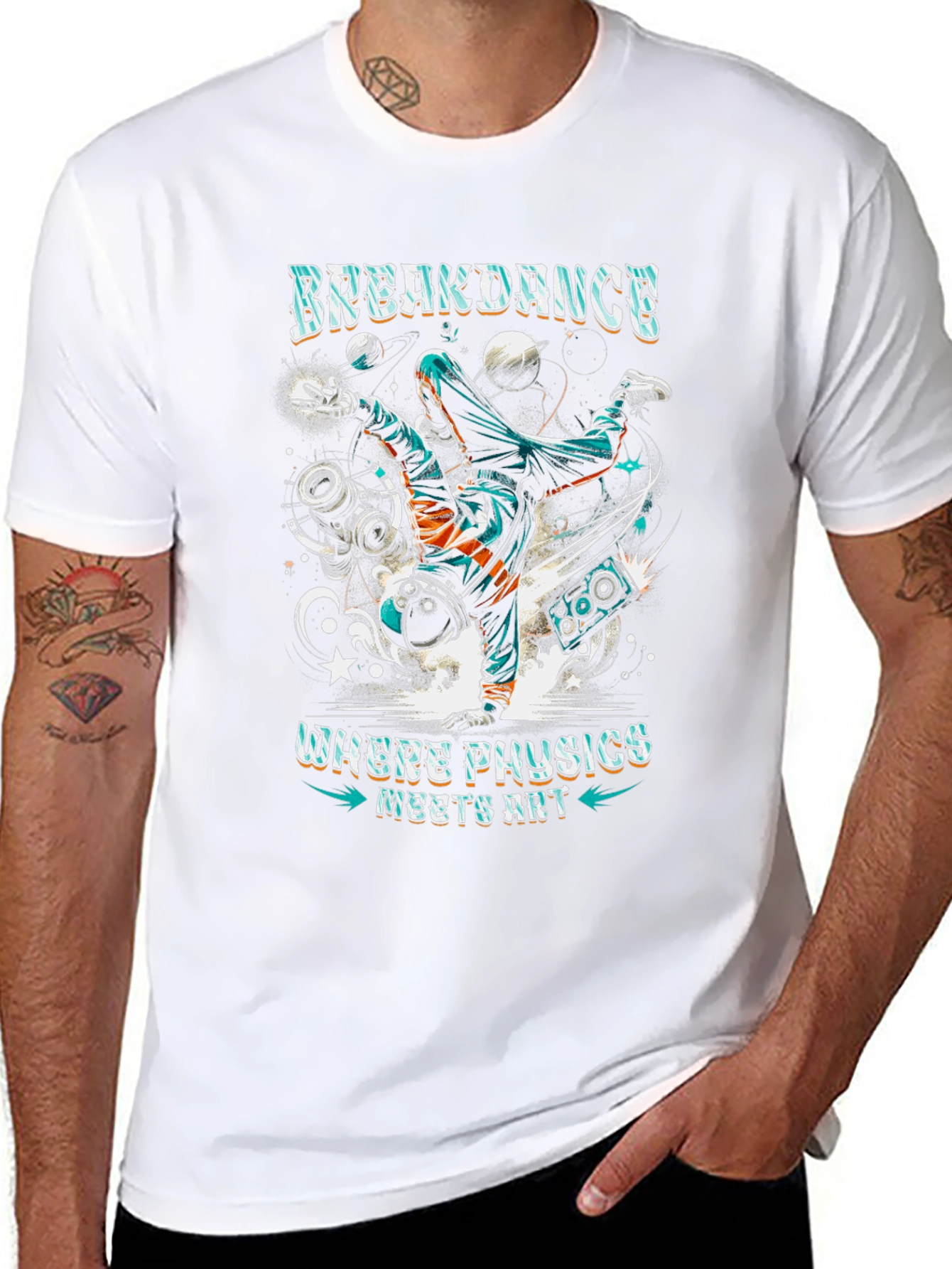 Breakdance Physics Meets Art T-Shirt