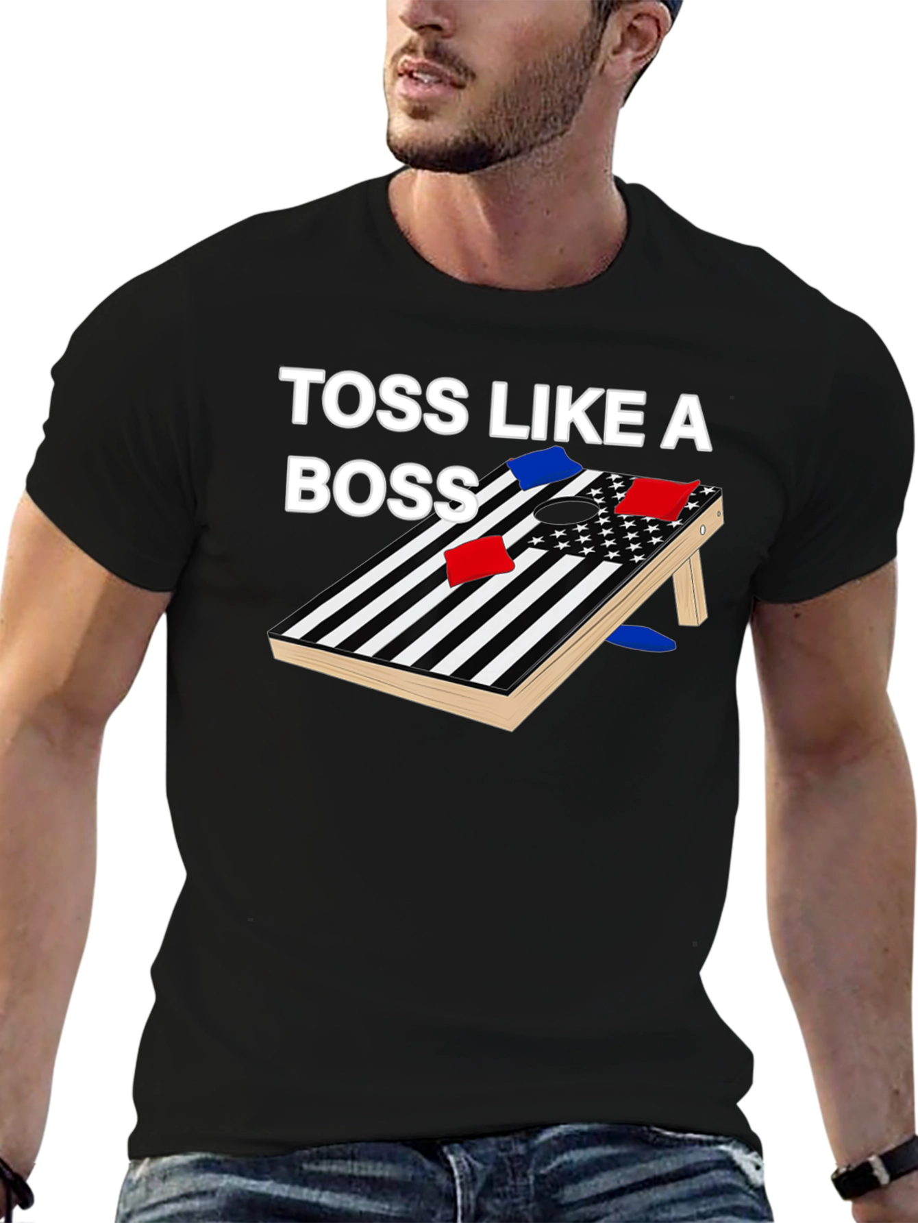 Toss Like A Boss Cornhole T-Shirt