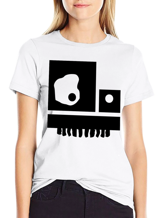Abstract Graphic Print Crew Neck Tee