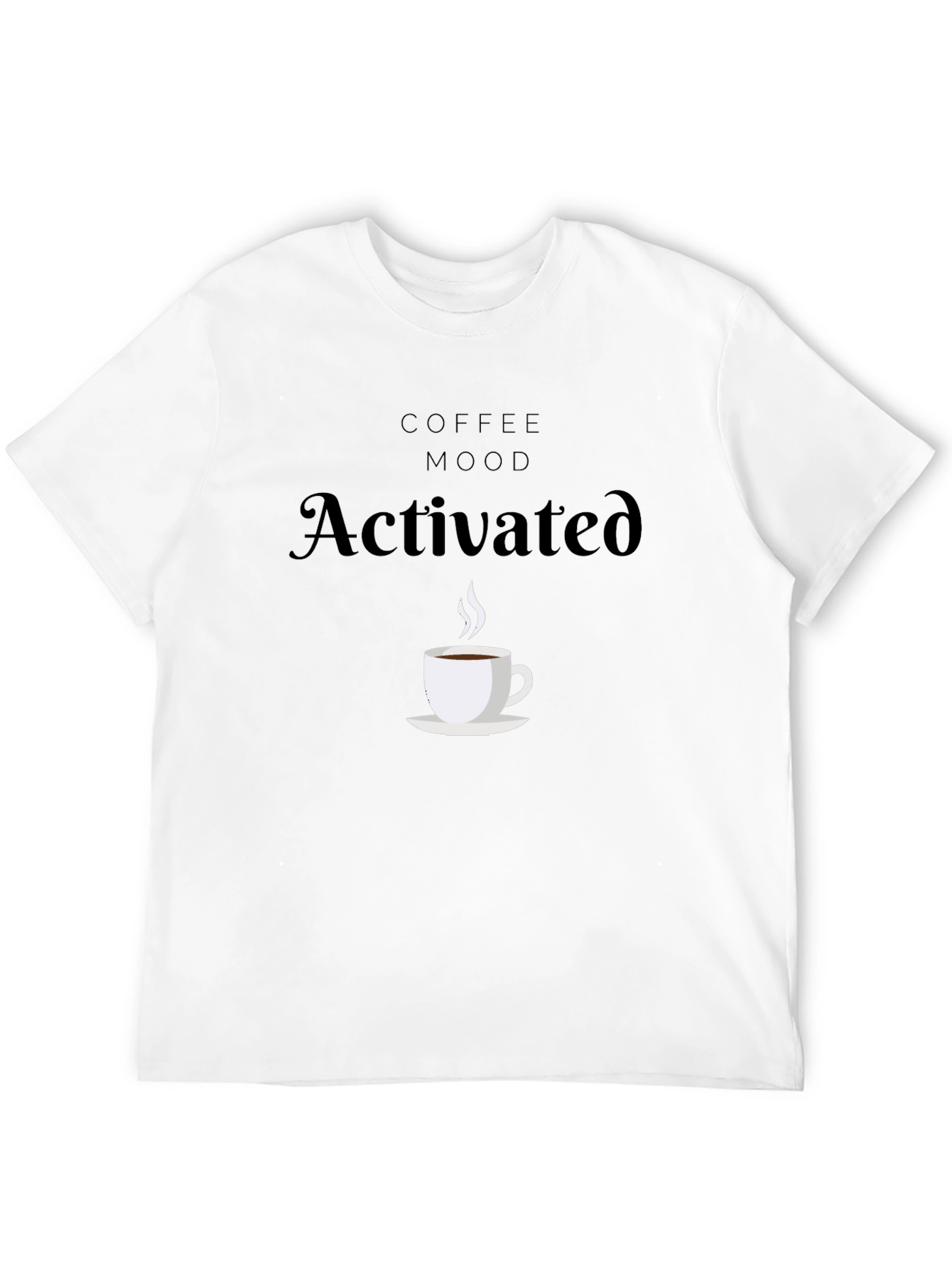 Coffee Mood Activated Black T-Shirt