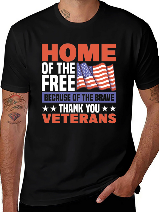 Home of the Free Veterans T-Shirt