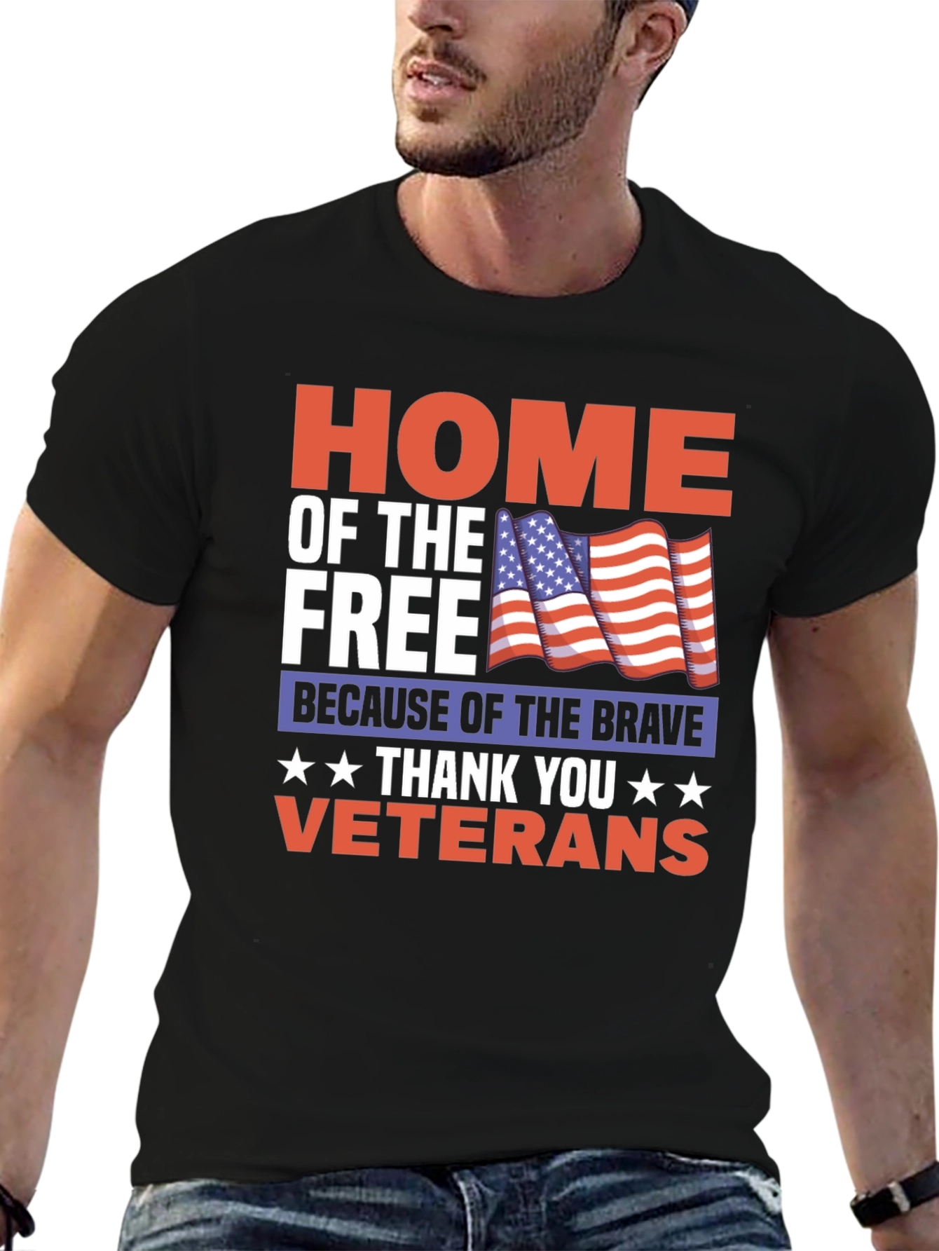 Home of the Free Veterans T-Shirt