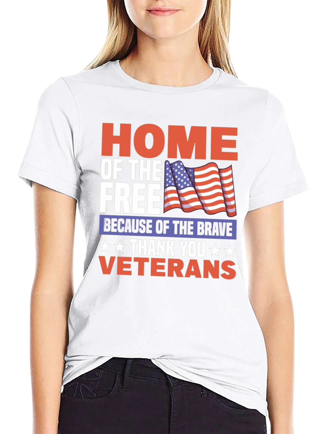 Home of the Free Veterans T-Shirt