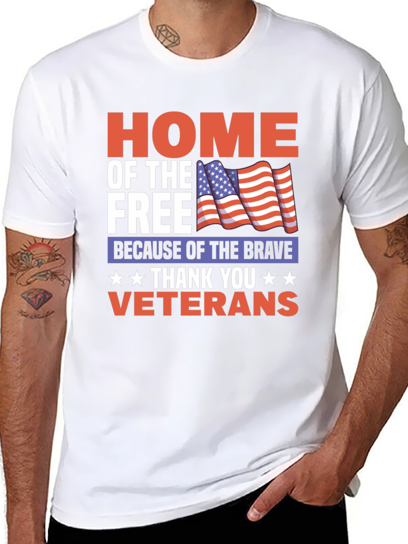 Home of the Free Veterans T-Shirt