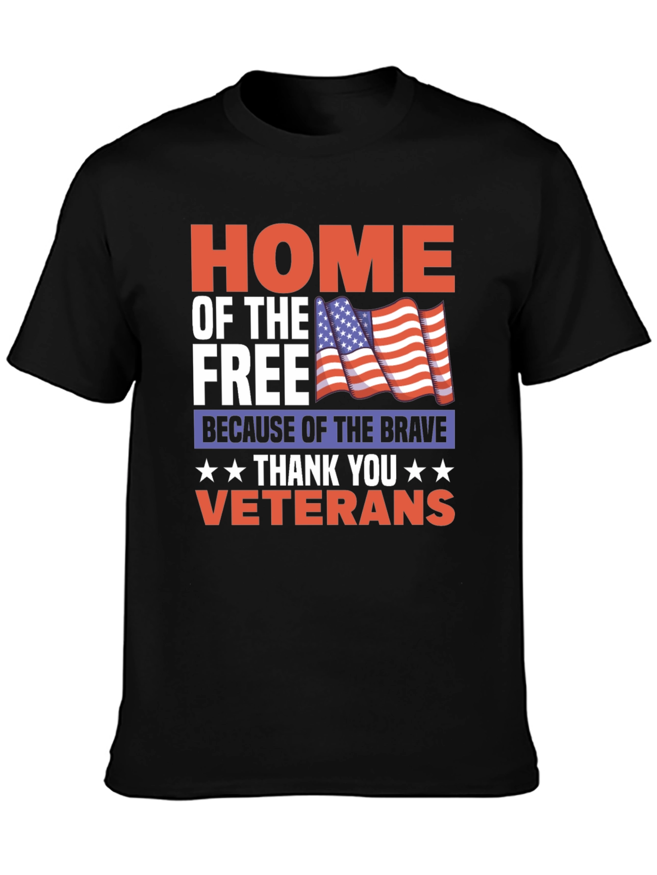 Home of the Free Veterans T-Shirt