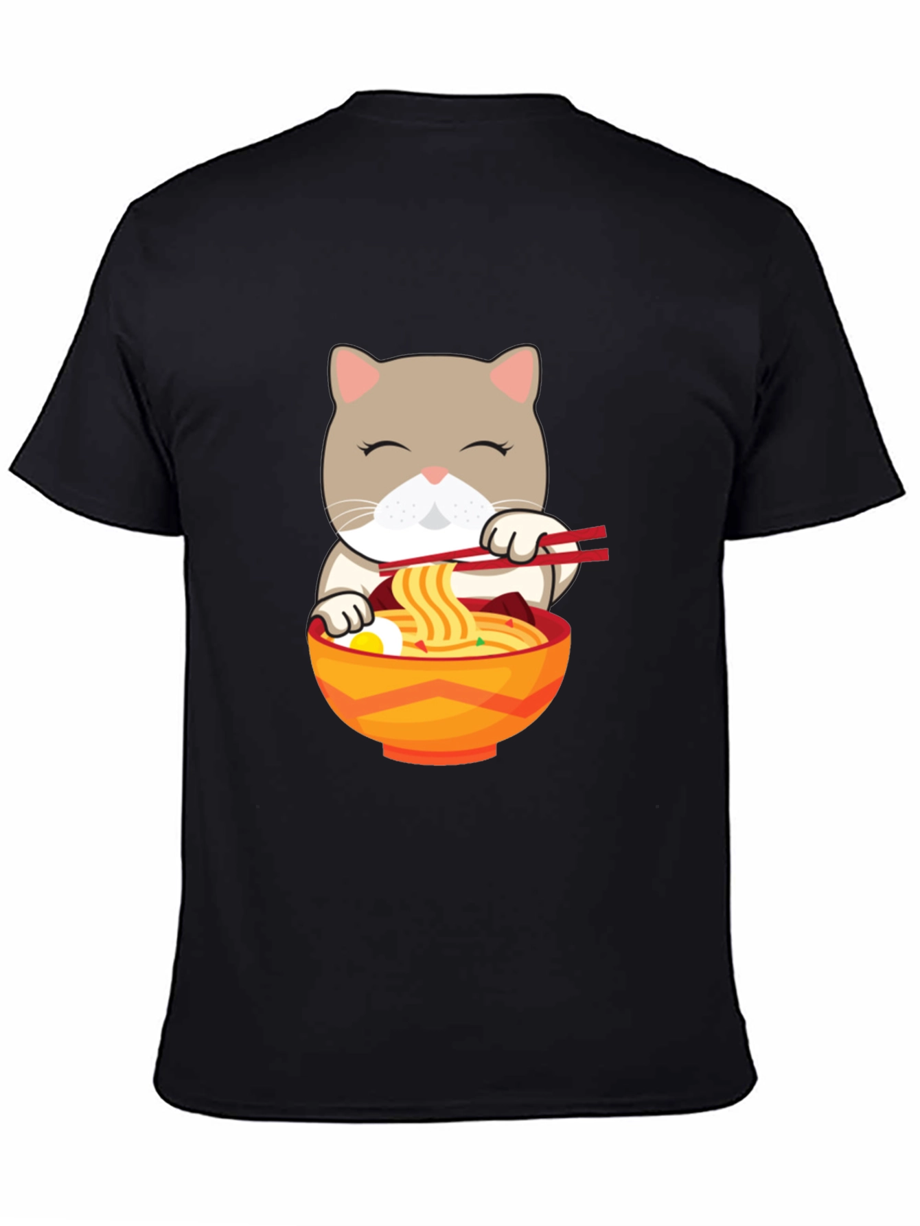 Cat Ramen T-Shirt - Cute Noodle Lover Tee