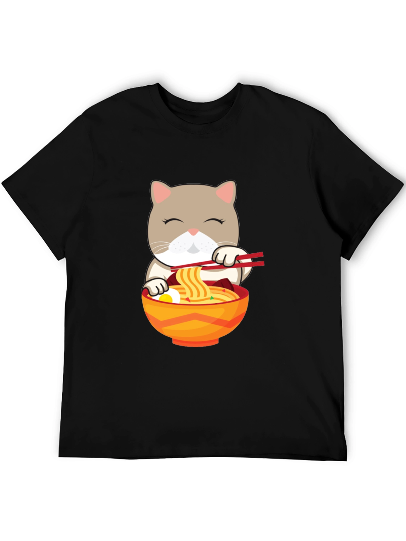 Cat Ramen T-Shirt - Cute Noodle Lover Tee