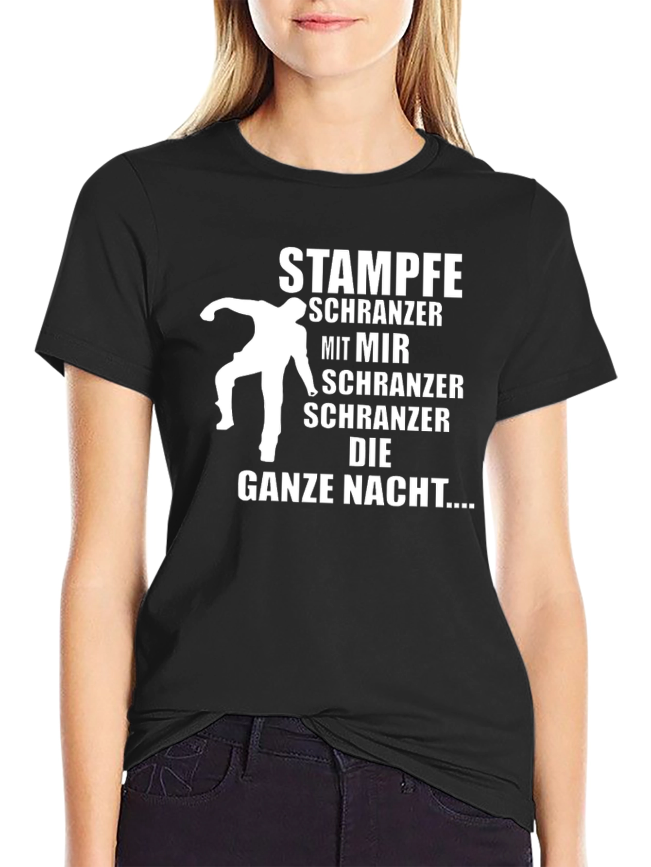 Stampfe Schranzer Black Graphic Tee