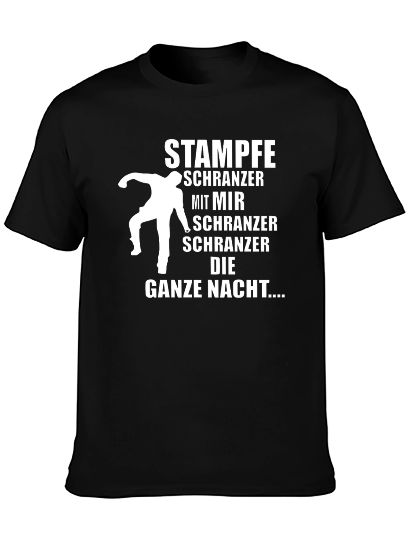 Stampfe Schranzer Black Graphic Tee