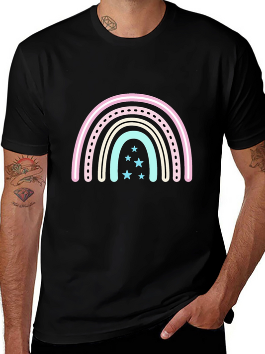 Cute Rainbow Star Graphic T-Shirt