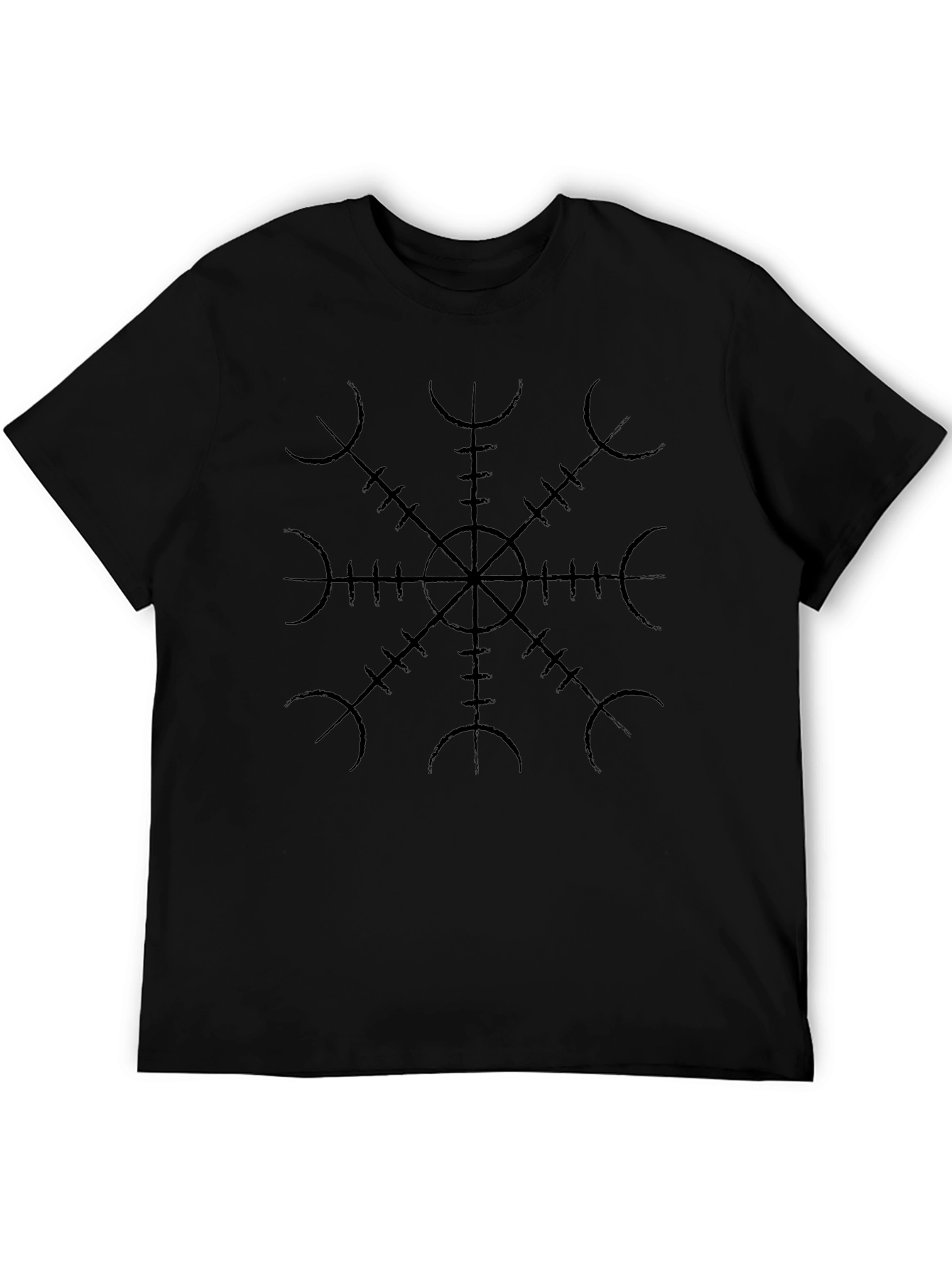 Vegvisir Viking Compass Black T-Shirt