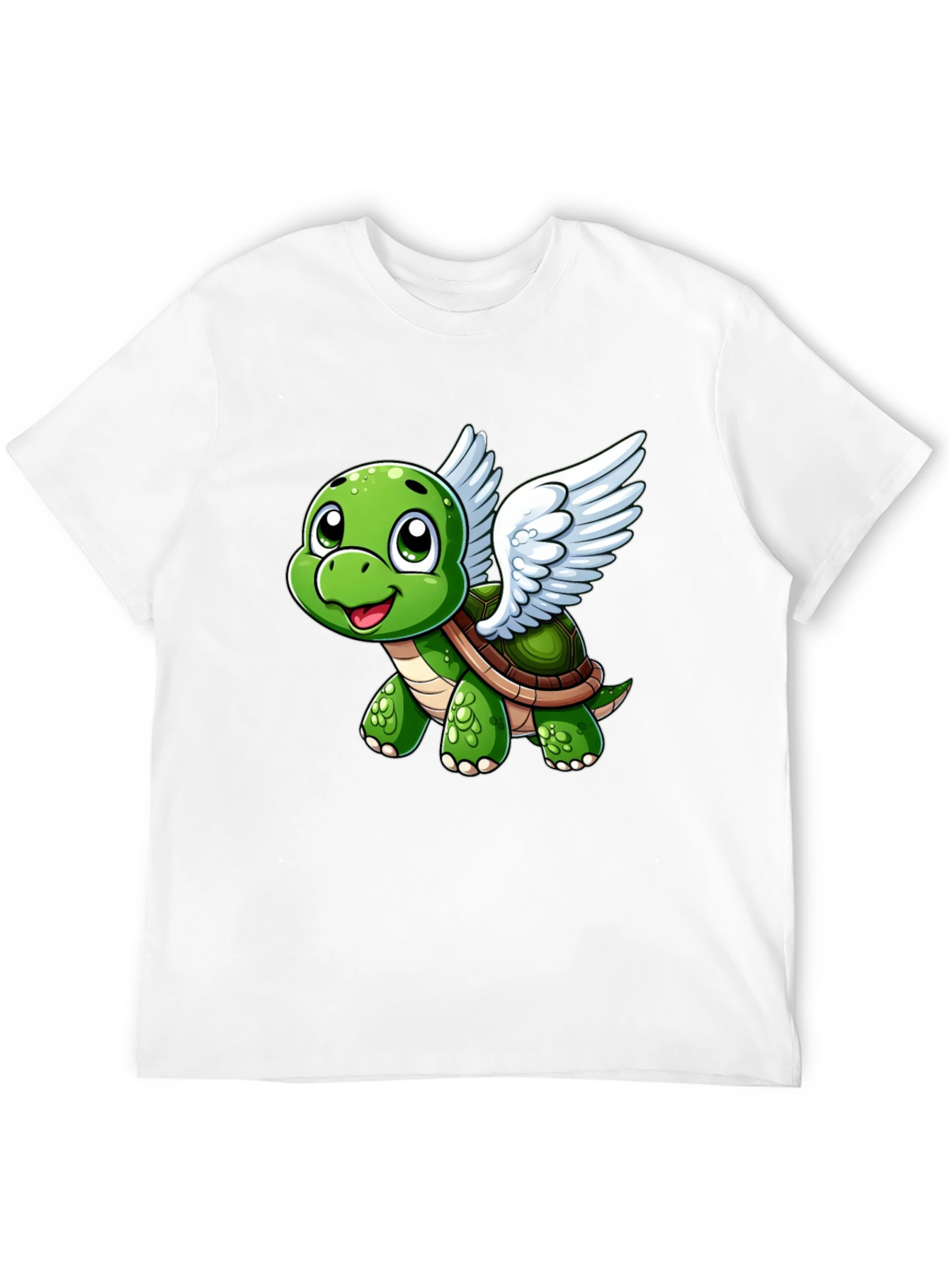 Flying Turtle Graphic Tee - Whimsical Black T-Shirt