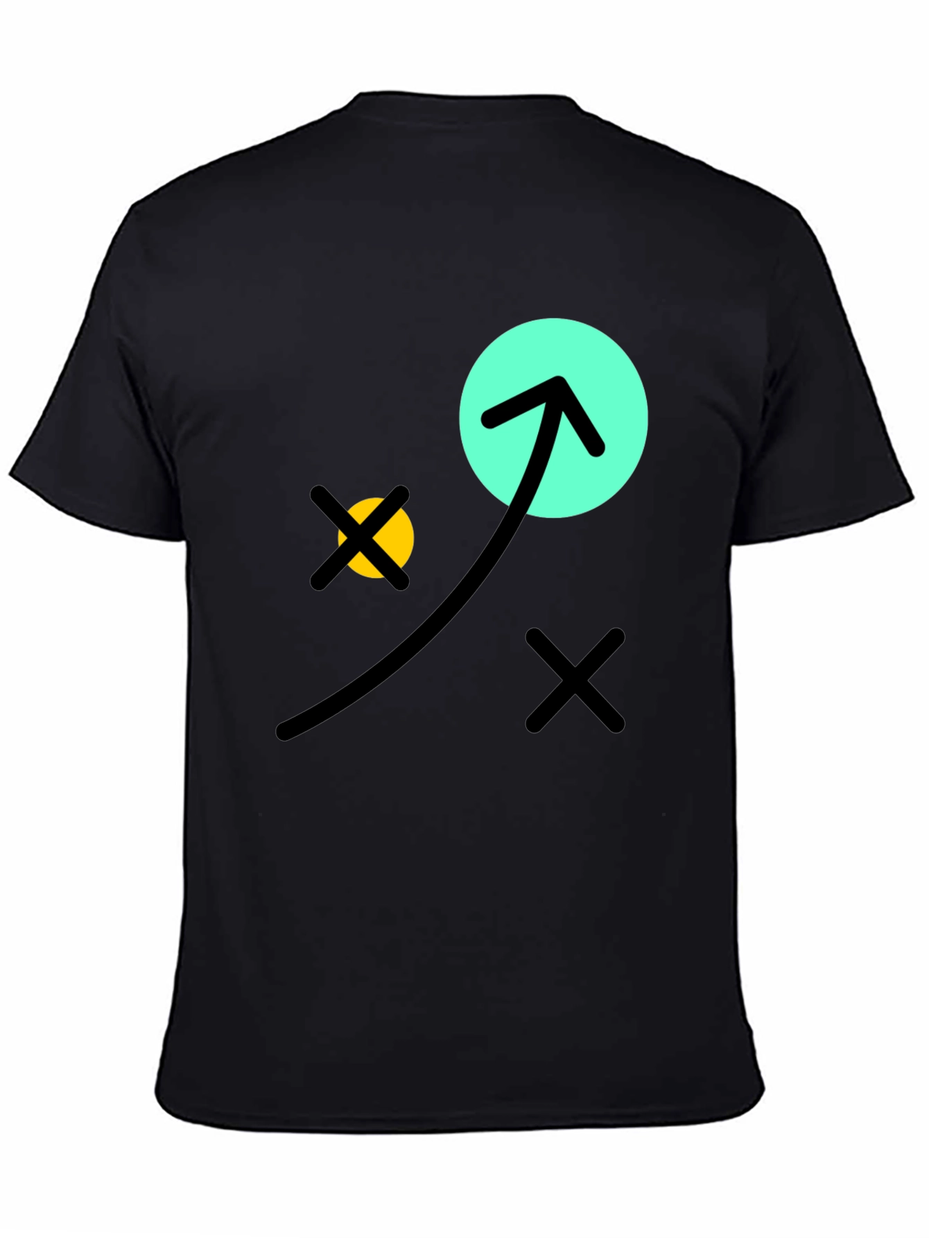 Fun Graphic Tee - Black Cotton T-Shirt
