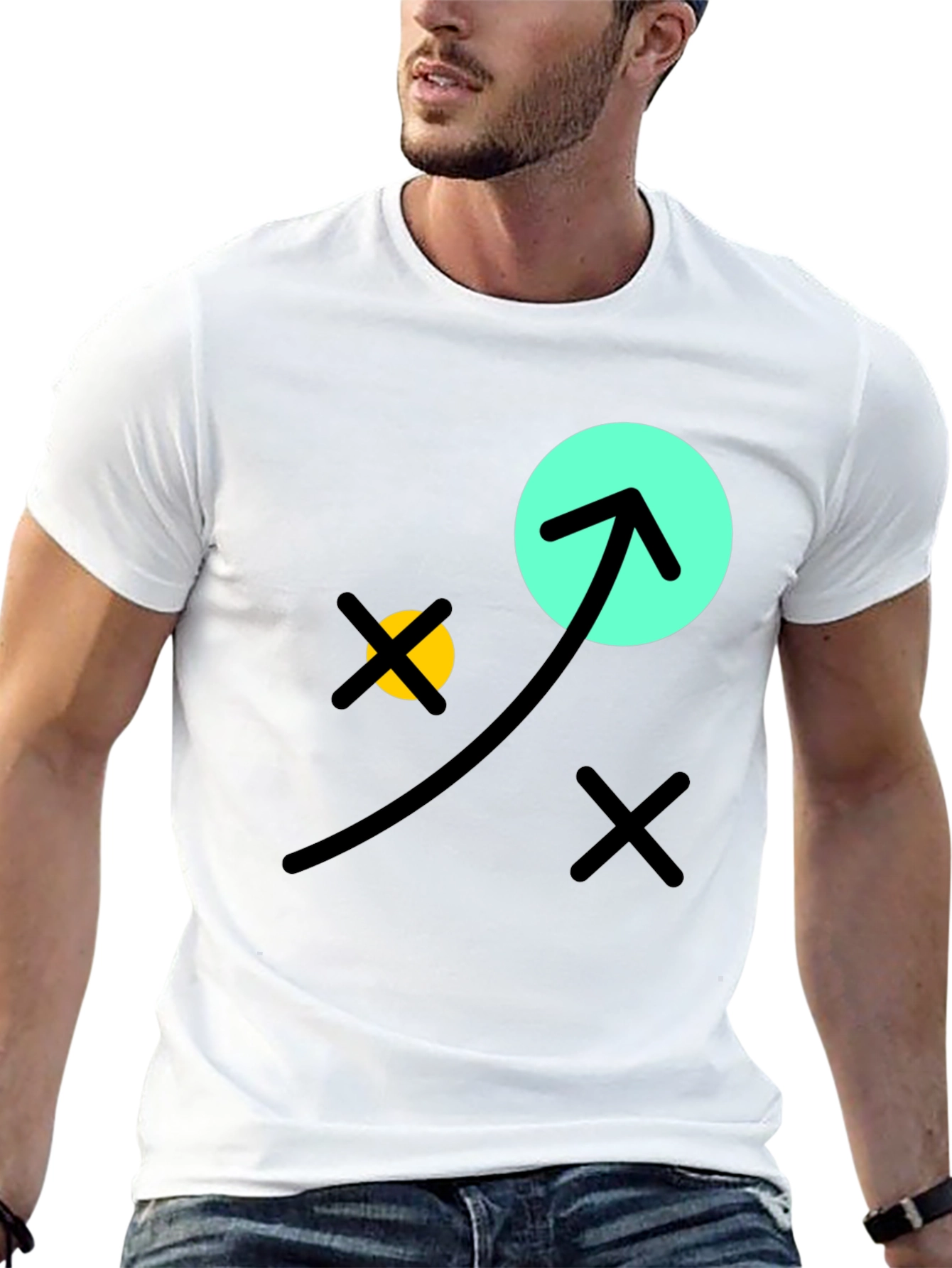 Fun Graphic Tee - Black Cotton T-Shirt