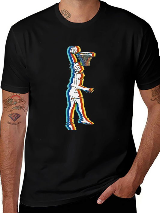 Basketball Dunk Graphic Tee - Stylish Streetwear