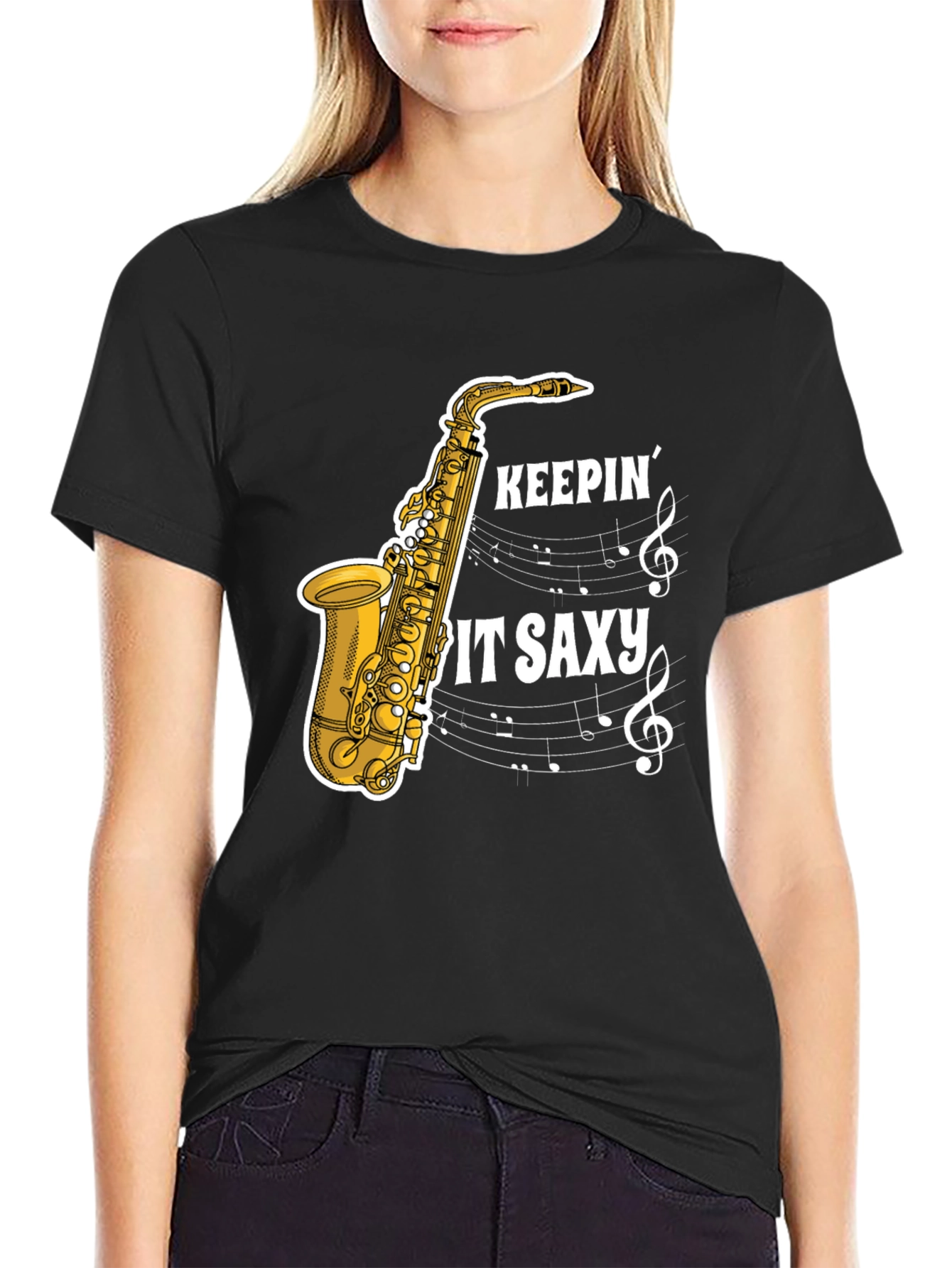 Keepin it Saxy Graphic T-Shirt