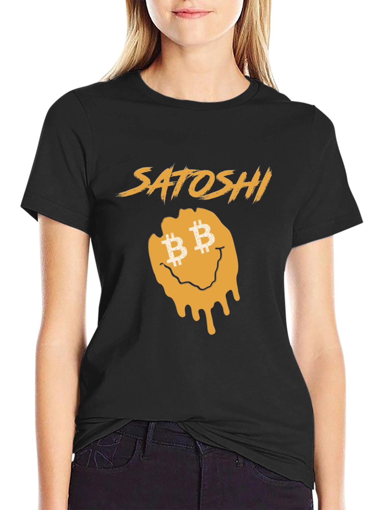 Satoshi Drip T-Shirt - Bitcoin Smiley