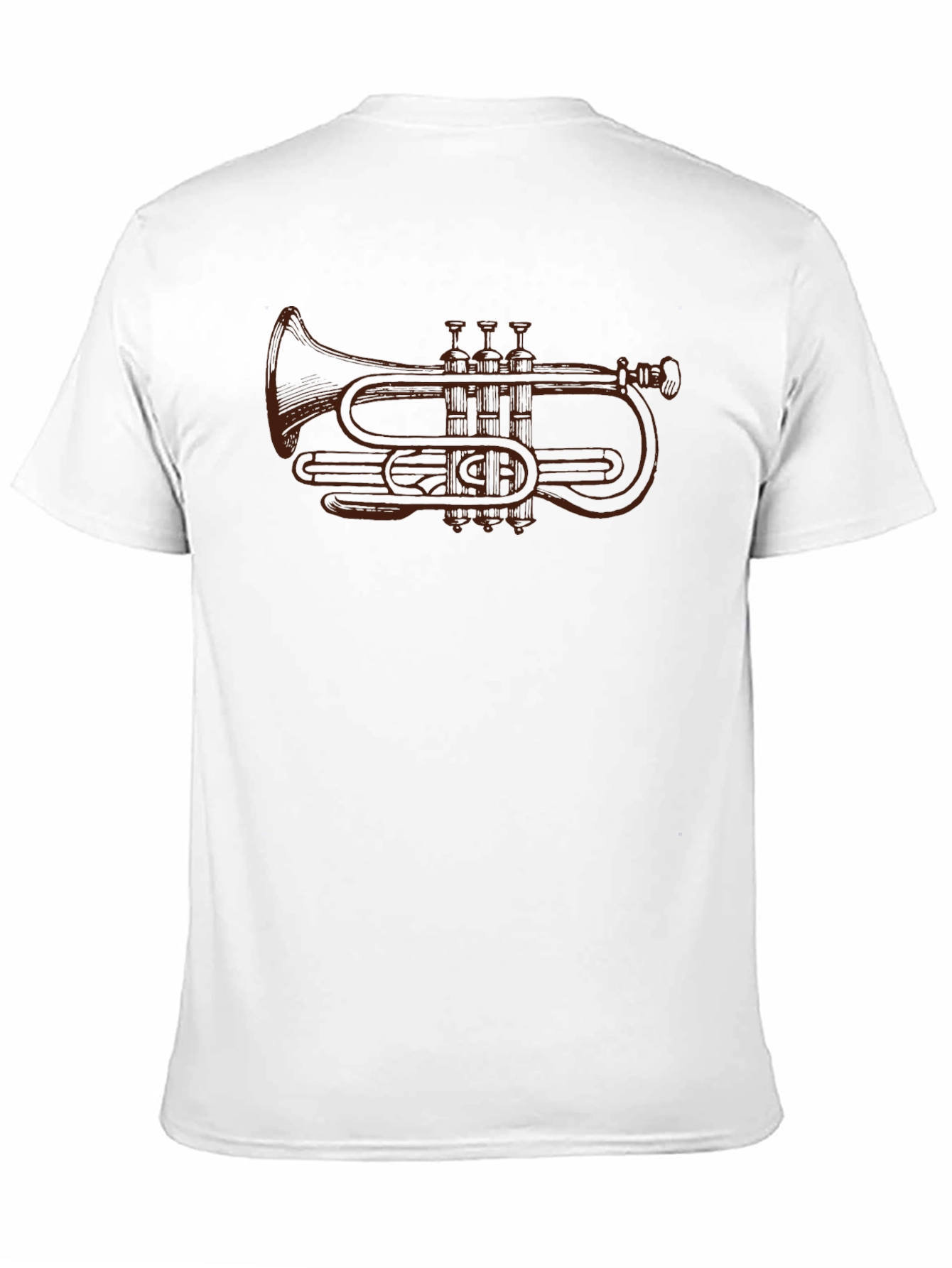 Trumpet Graphic Tee - Musicians Black T-Shirt