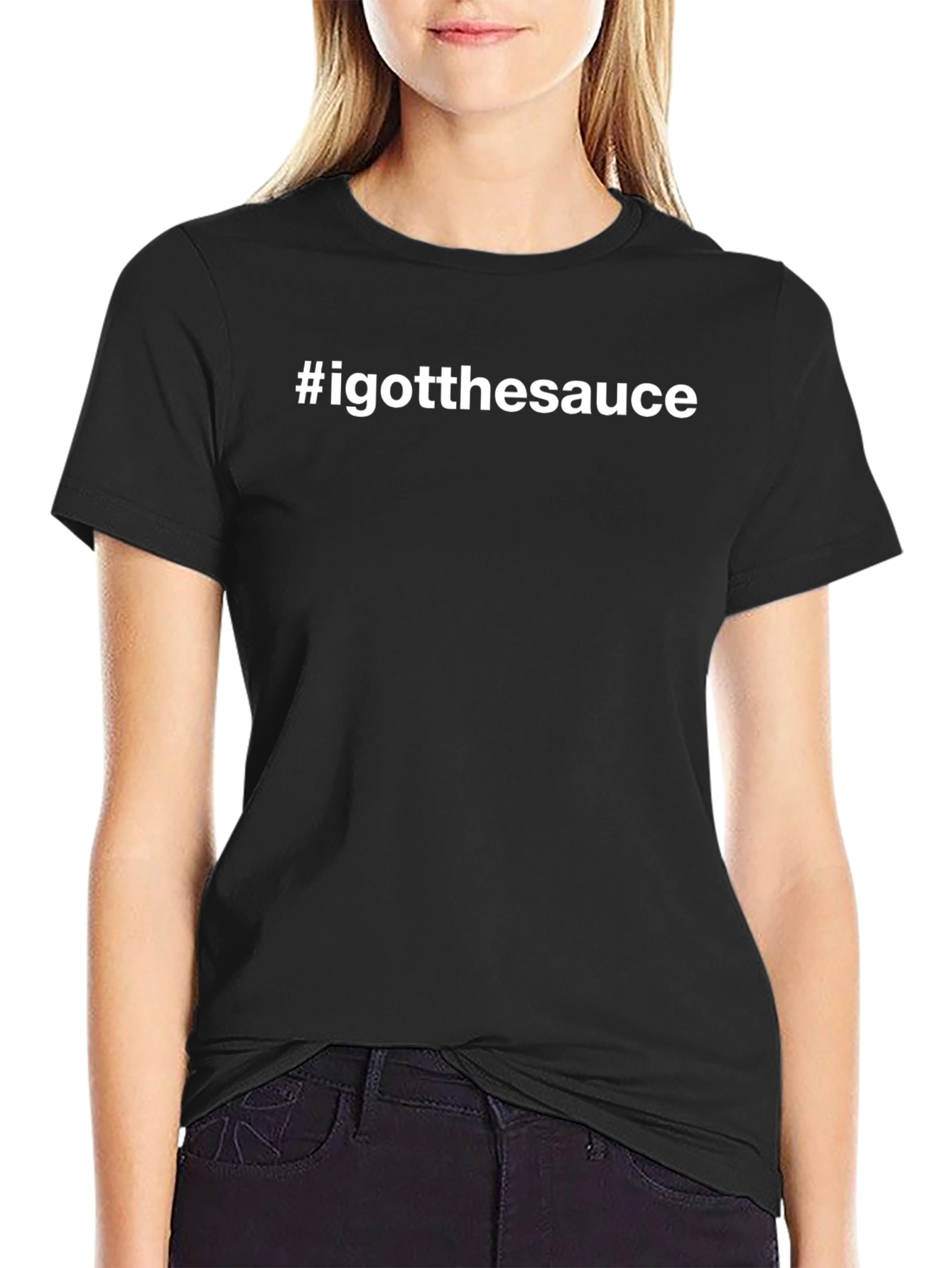 #igotthesauce Black Graphic Tee