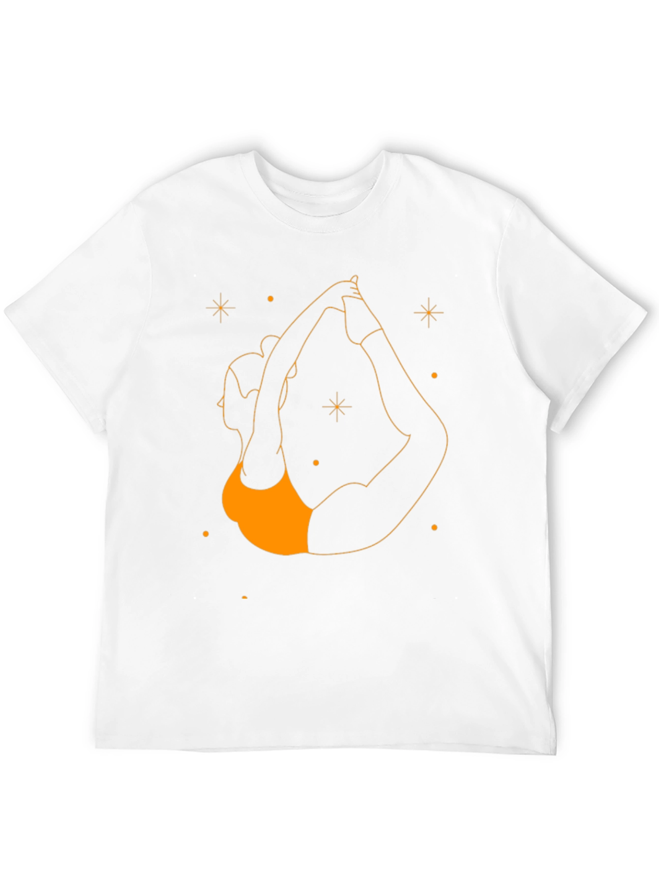 Yoga Pose Graphic T-Shirt - Black Cotton Tee