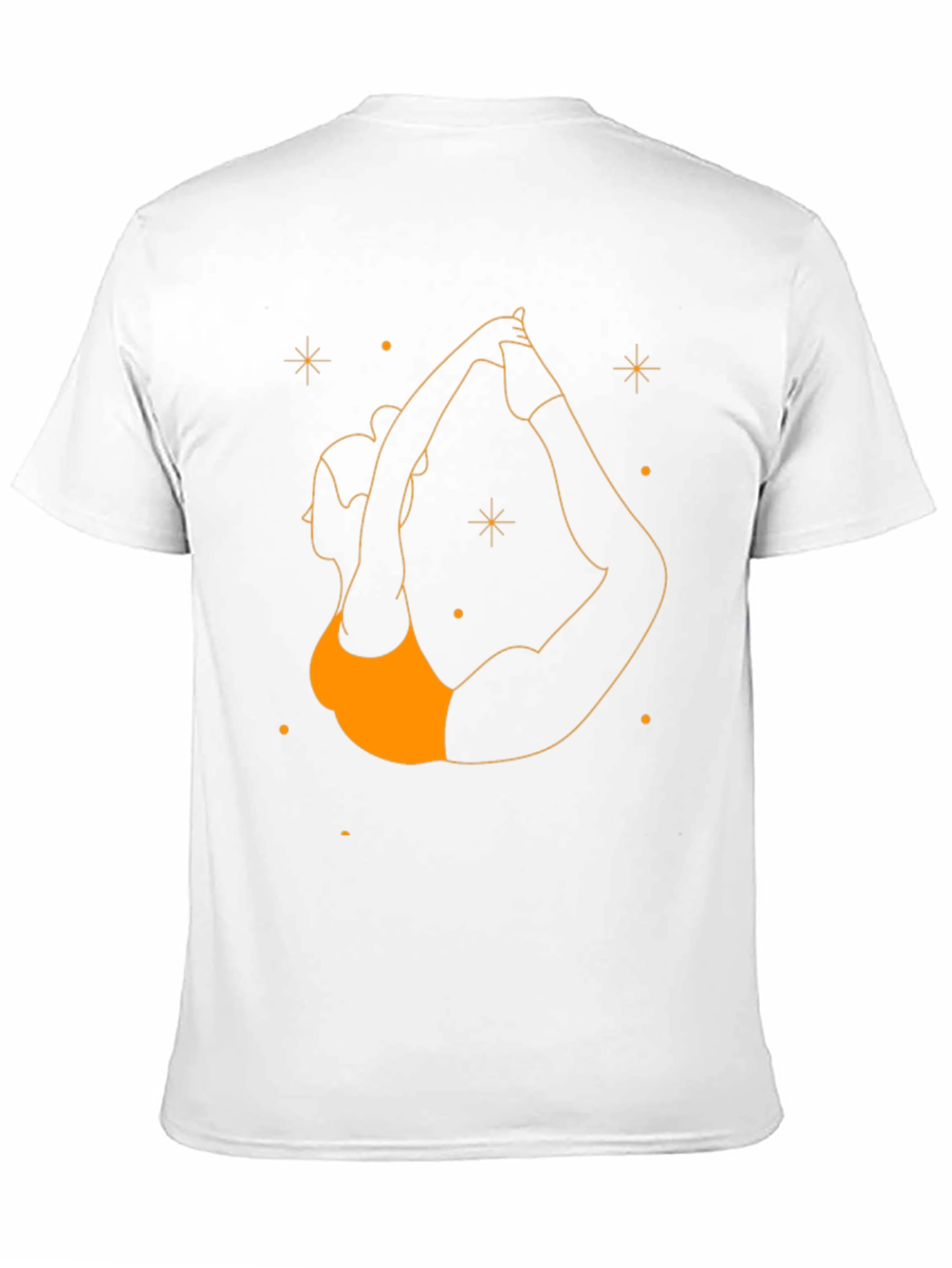 Yoga Pose Graphic T-Shirt - Black Cotton Tee