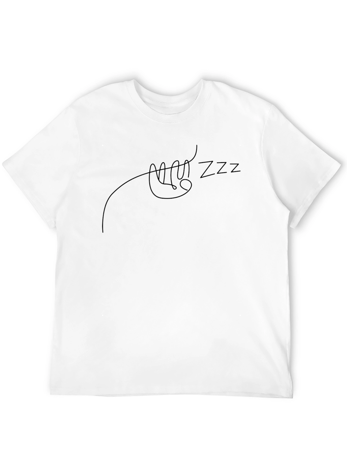 Relaxed Sloth Zzz Black T-Shirt