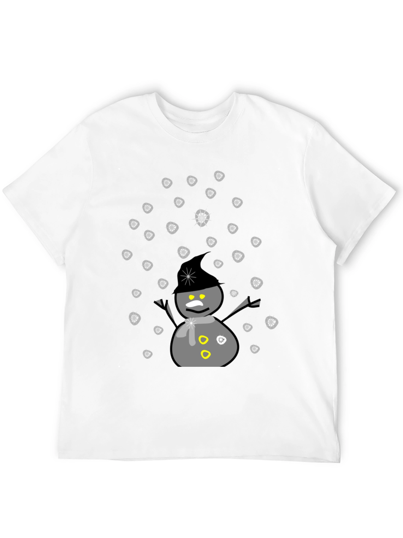 Snowman Graphic T-Shirt - Winter Holiday Tee