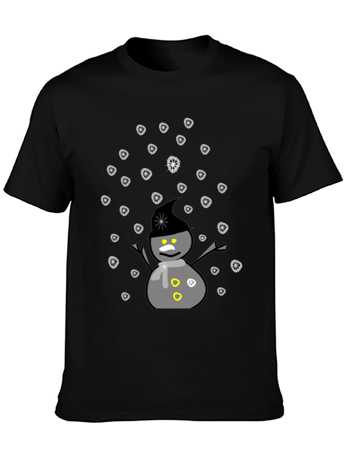 Snowman Graphic T-Shirt - Winter Holiday Tee