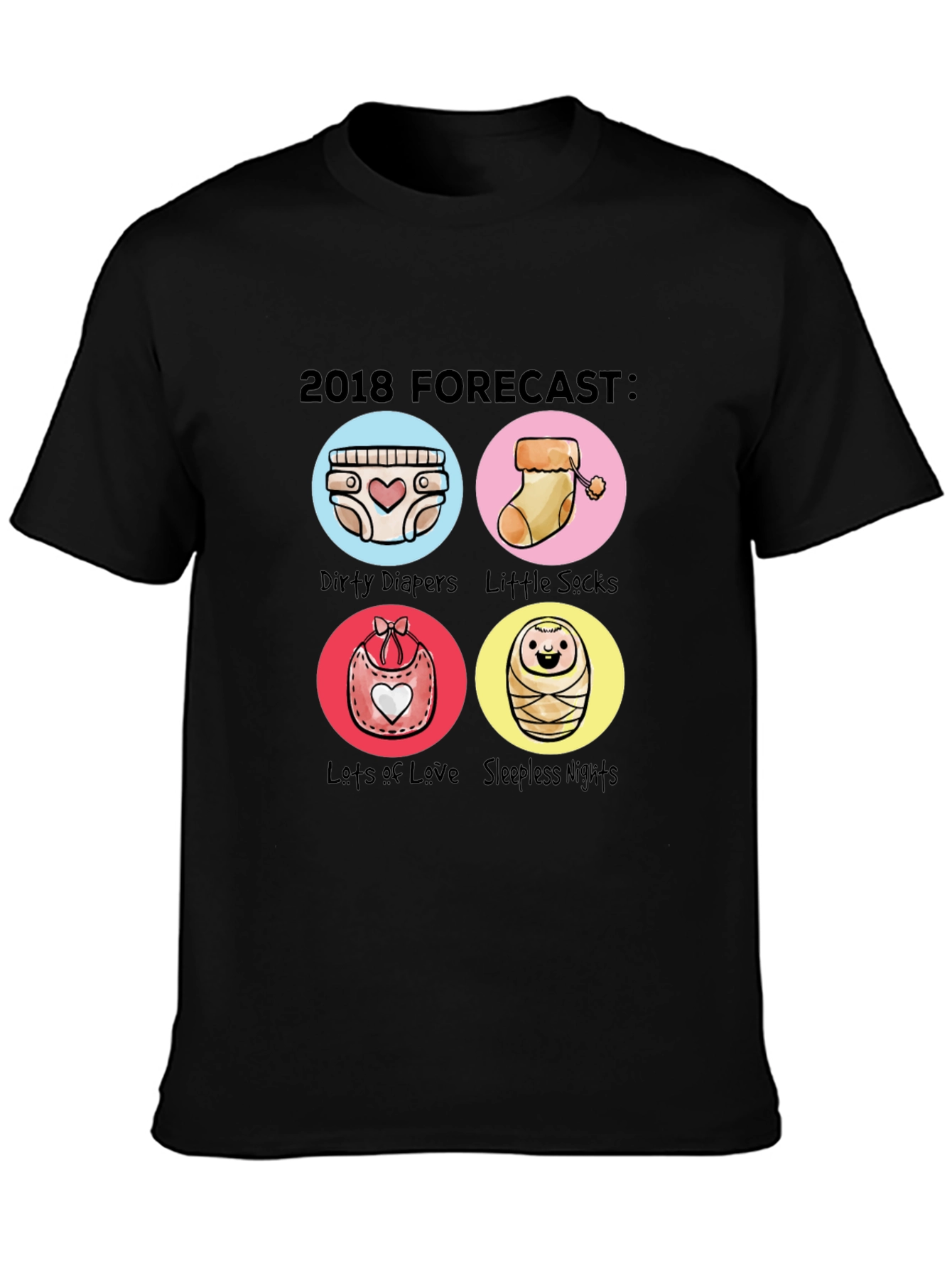 Funny 2018 Forecast Baby T-Shirt