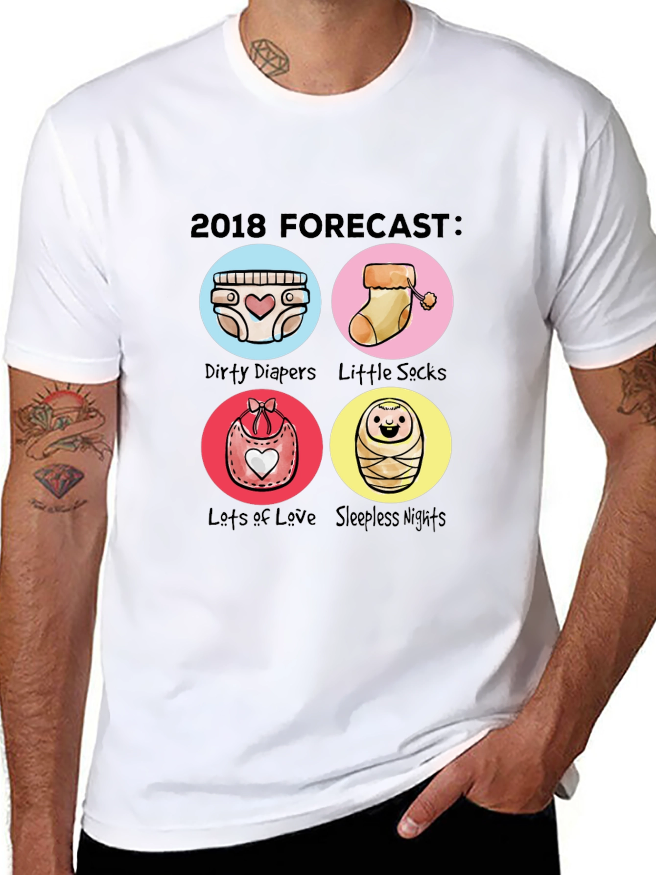 Funny 2018 Forecast Baby T-Shirt