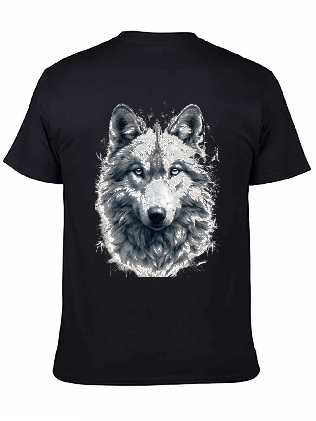 Wolf Graphic Tee - Mens Black T-Shirt