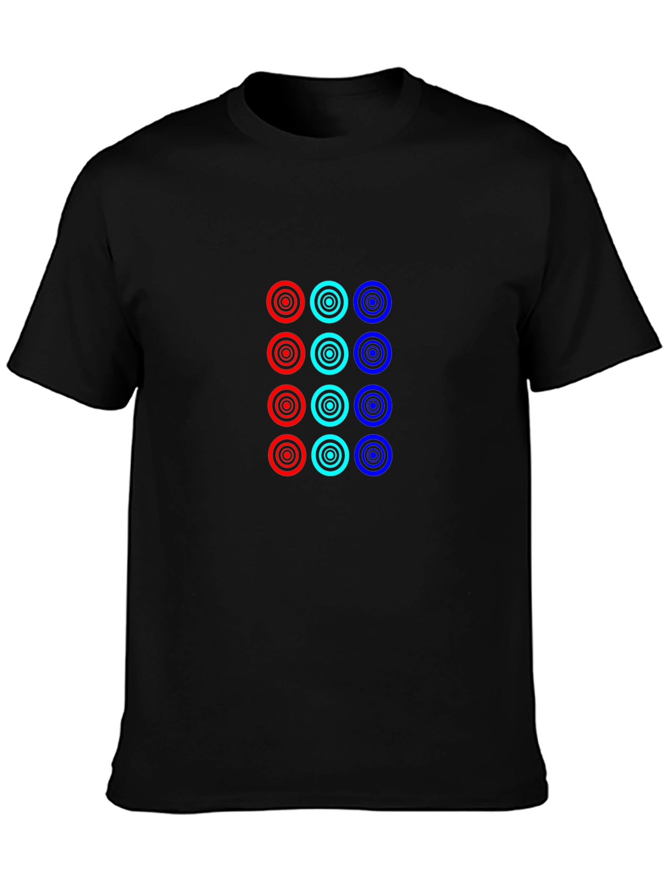 Cool Circles Black T-Shirt: Modern Graphic Tee