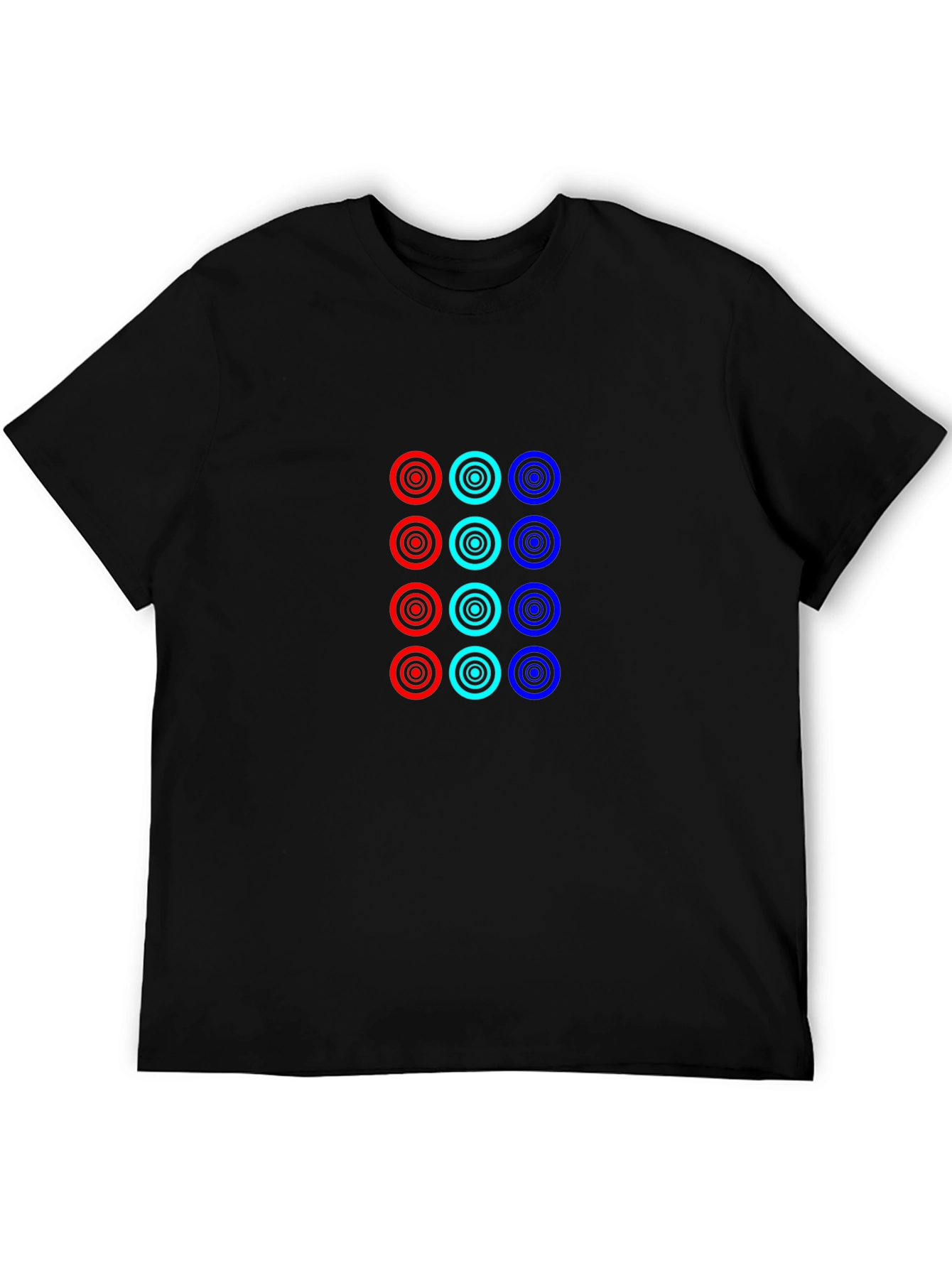 Cool Circles Black T-Shirt: Modern Graphic Tee