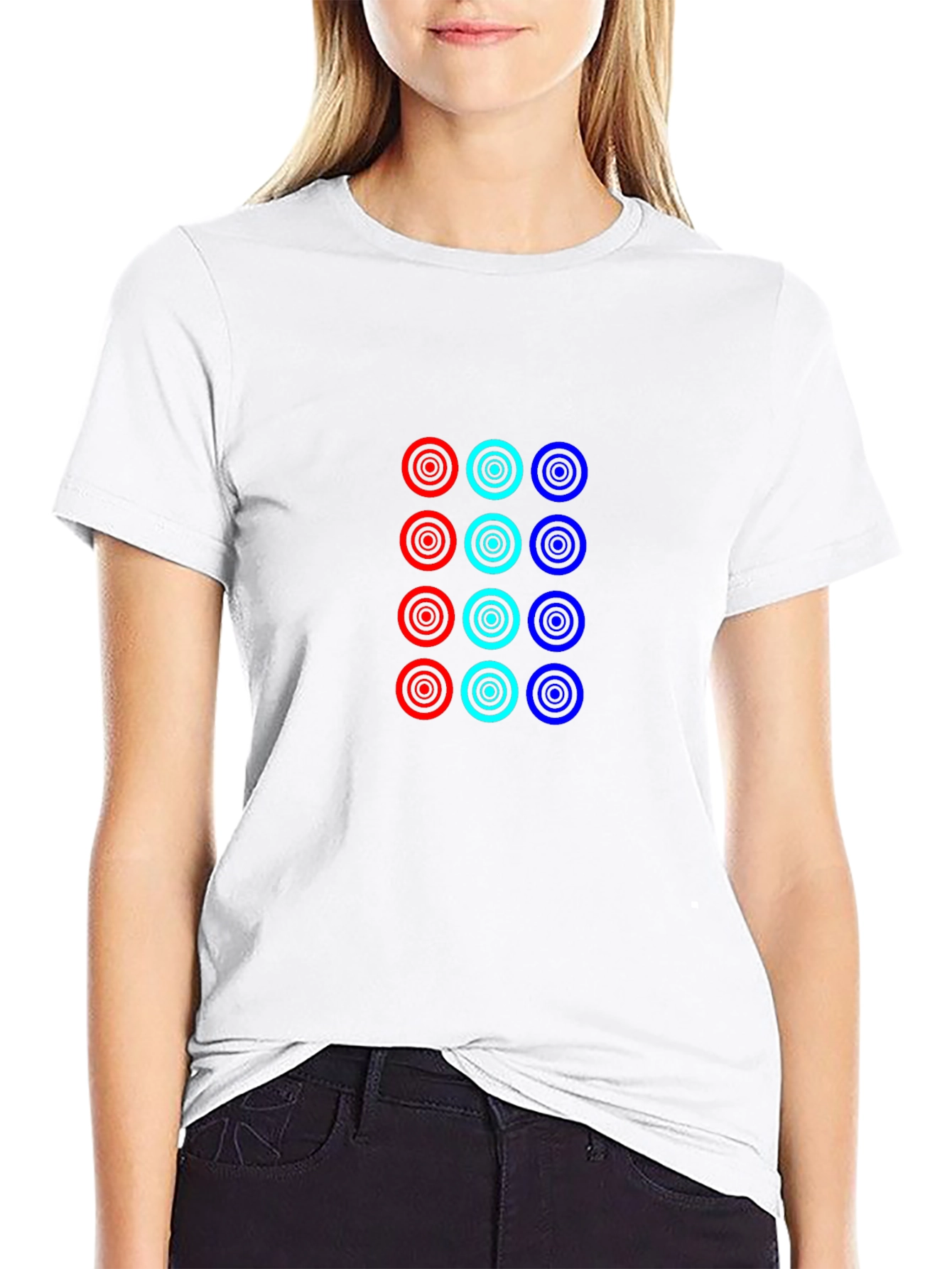 Cool Circles Black T-Shirt: Modern Graphic Tee