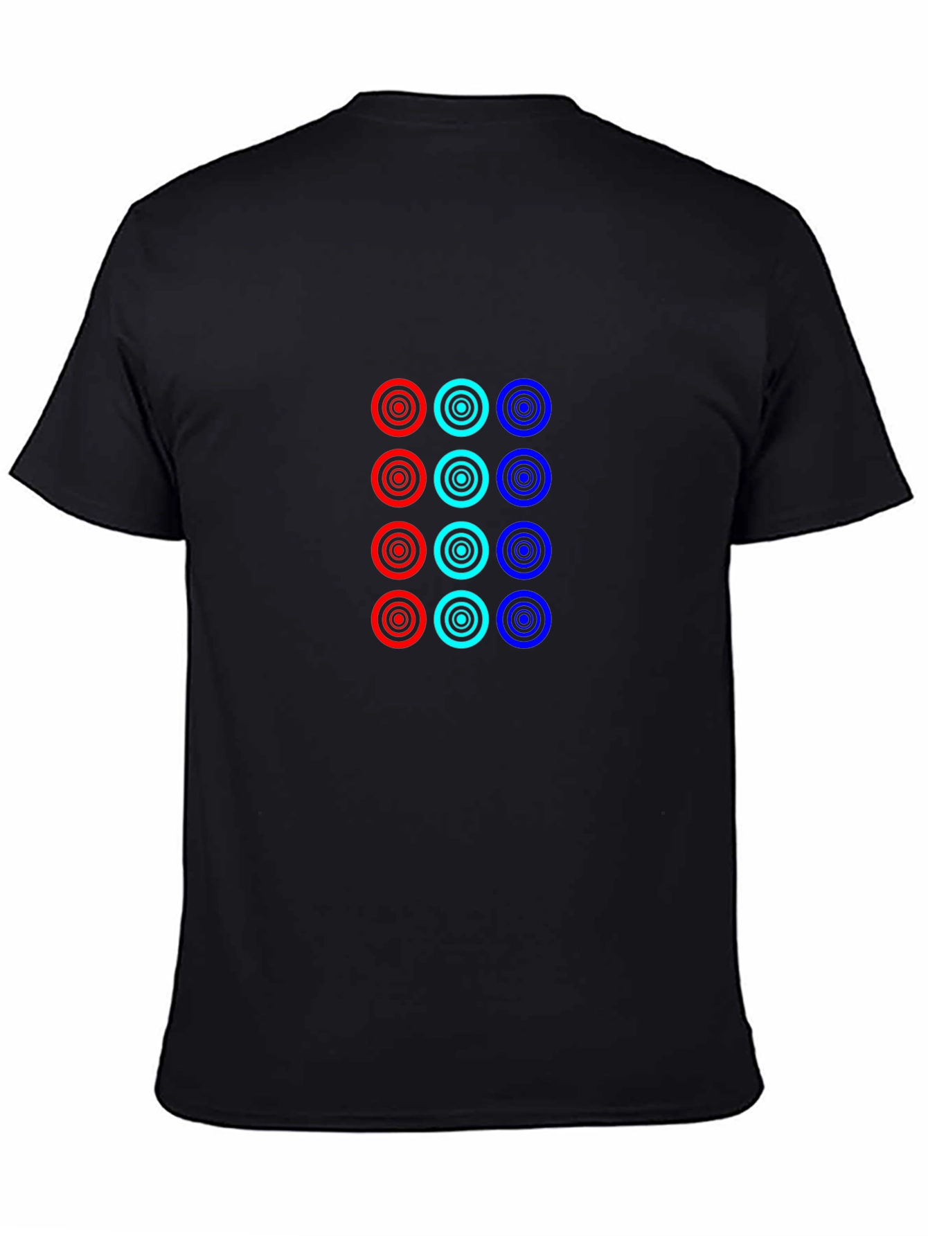 Cool Circles Black T-Shirt: Modern Graphic Tee