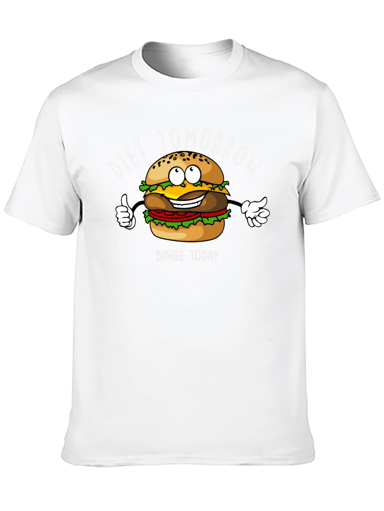Diet Tomorrow Burger Graphic T-Shirt