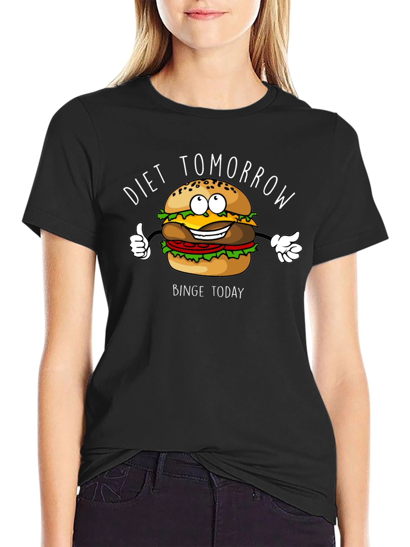 Diet Tomorrow Burger Graphic T-Shirt