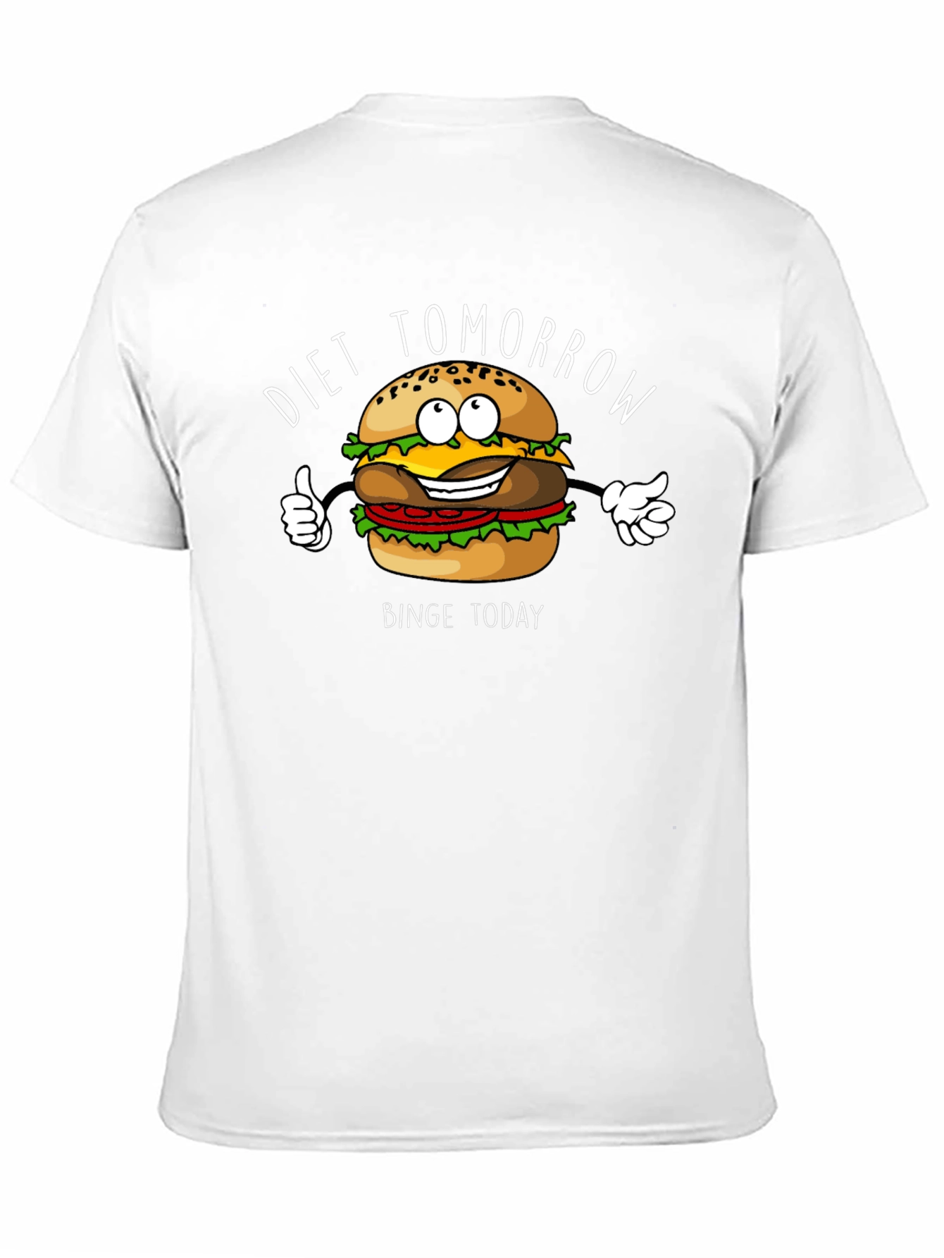 Diet Tomorrow Burger Graphic T-Shirt