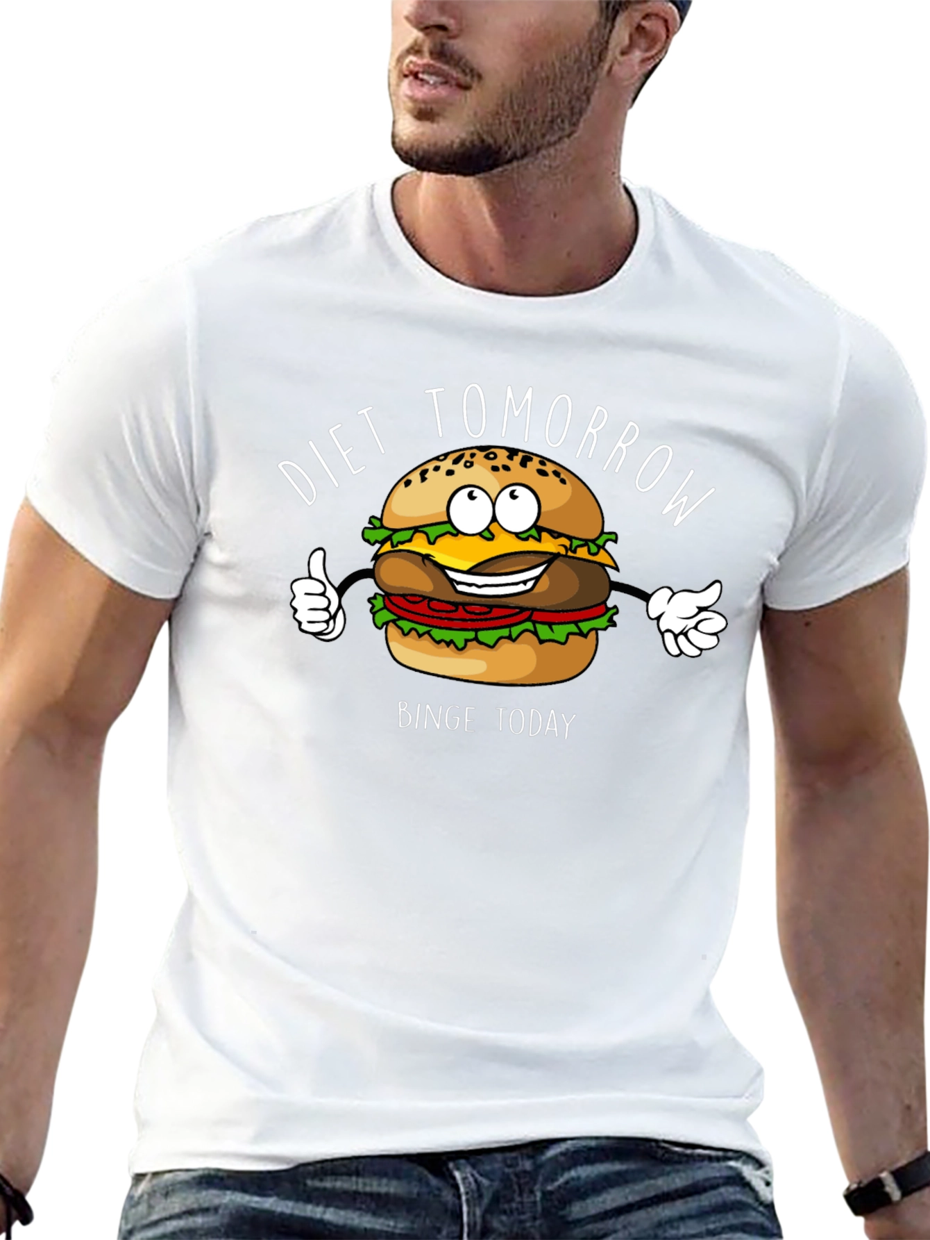 Diet Tomorrow Burger Graphic T-Shirt